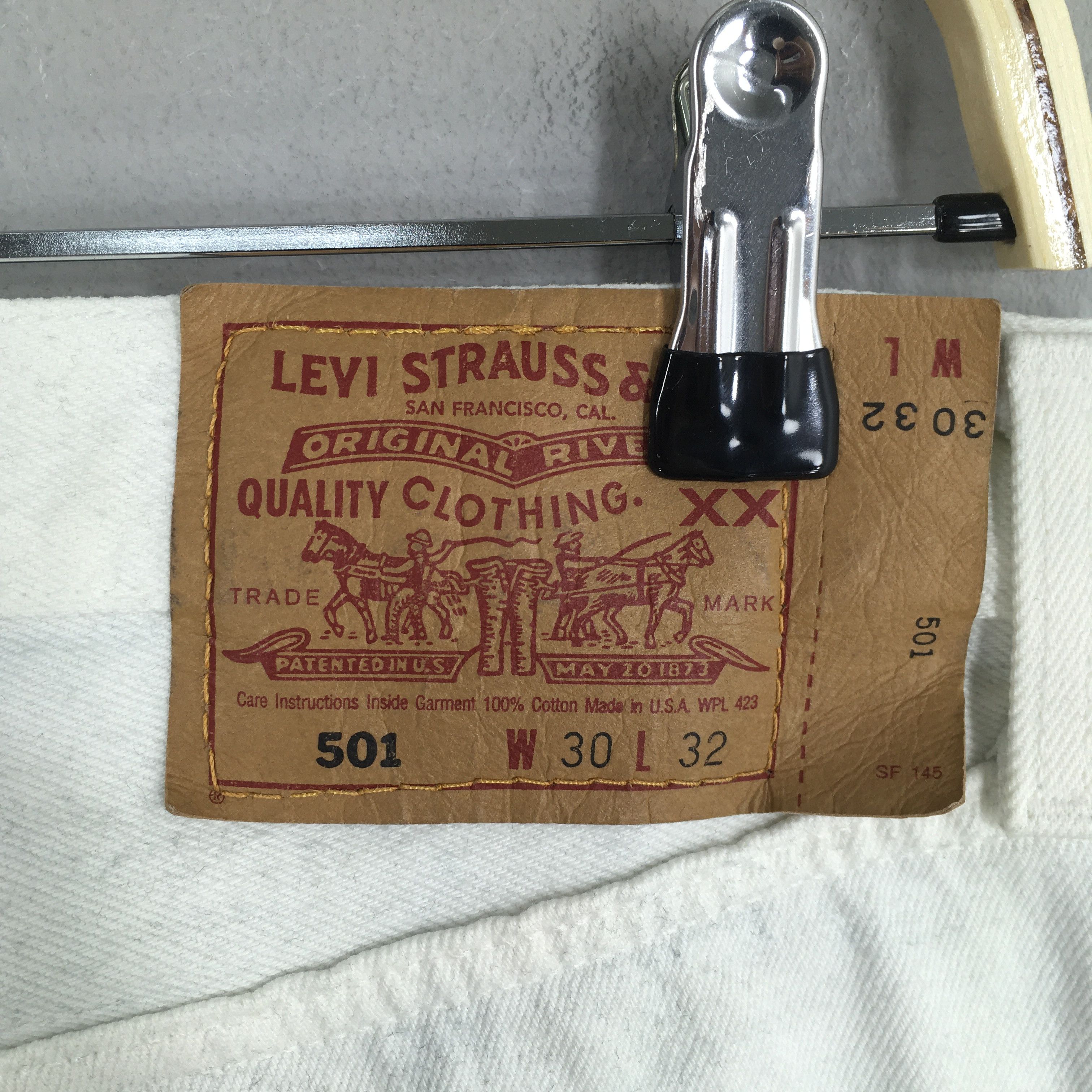 Levi's Size 28x29.5 Vintage 80s Levi's 501 White Jeans S1044 Size 28" / US 6 / IT 42 - 11 Thumbnail