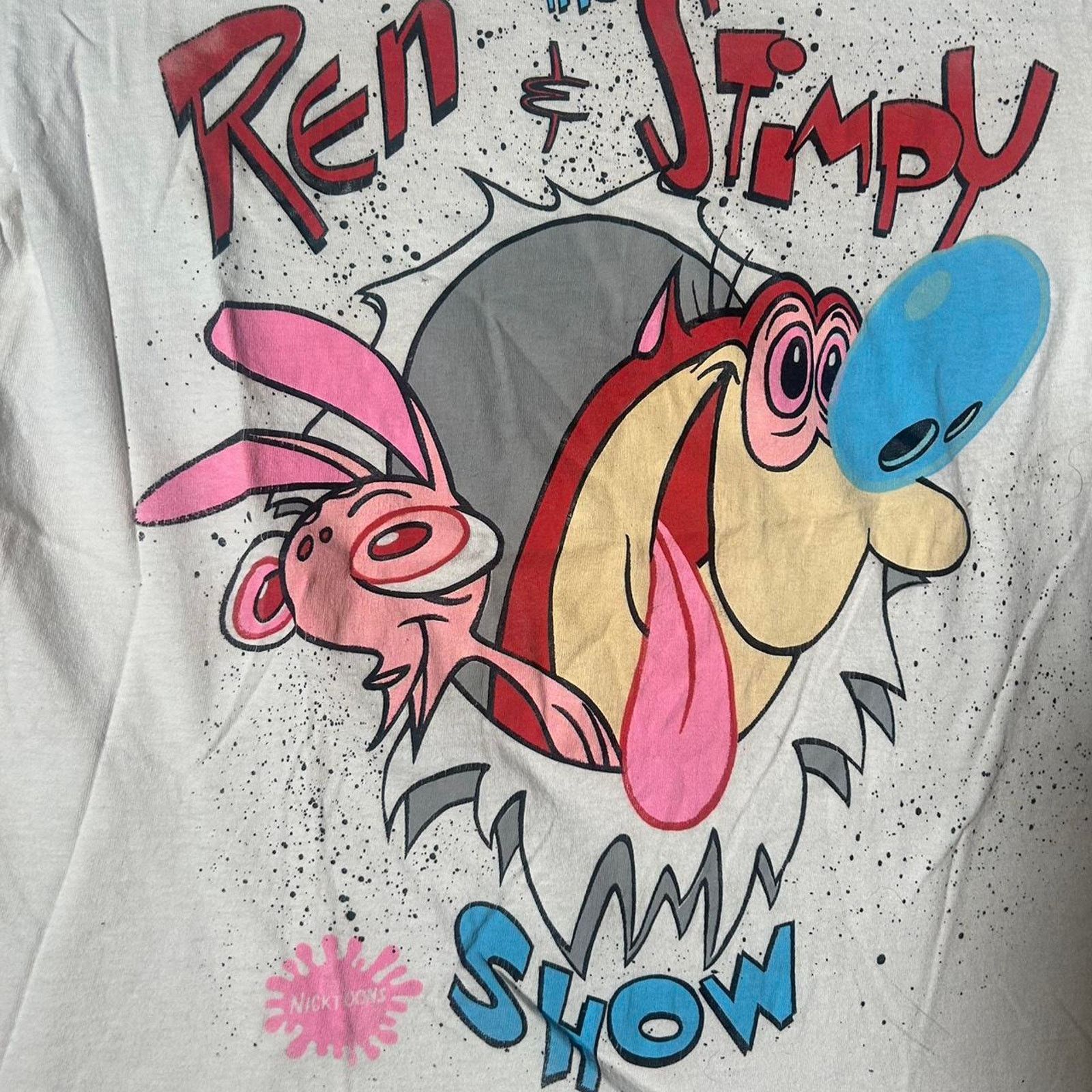 Nickelodeon 80s ren and stimpy tee shirt Size US XL / EU 56 / 4 - 3 Thumbnail