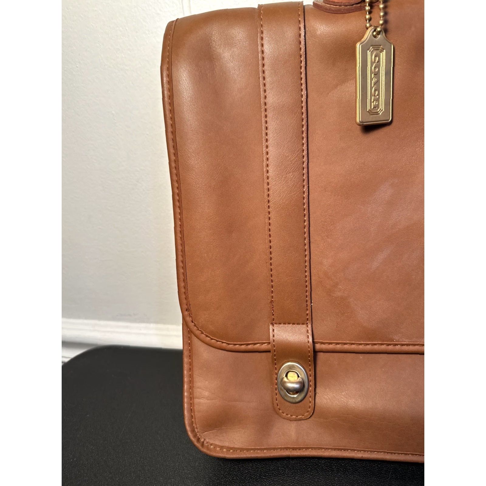 Coach VTG Coach Travel Bag / Briefcase / Leather Bag / Business Luggage - Brown - Large - Men - Vintage Size ONE SIZE - 4 Thumbnail