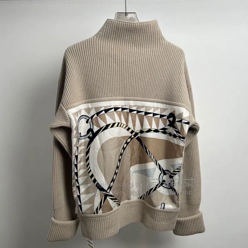 Hermes Hermes Beige Knit Turtle Neck Sweater Size XXS / US 00 / IT 34 - 2 Thumbnail