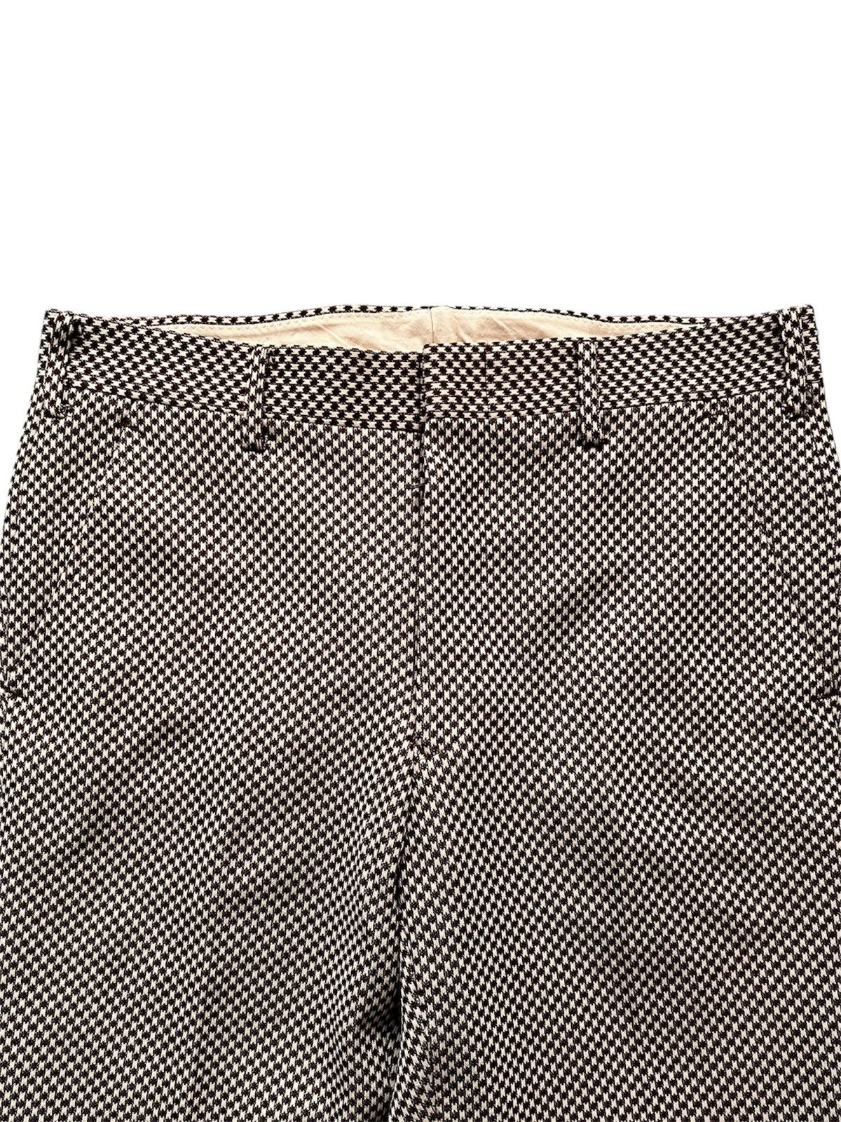 Vintage 1980 Japanese Tailoring Houndstooth Flared Slack Harnden Size US 32 / EU 48 - 2 Thumbnail