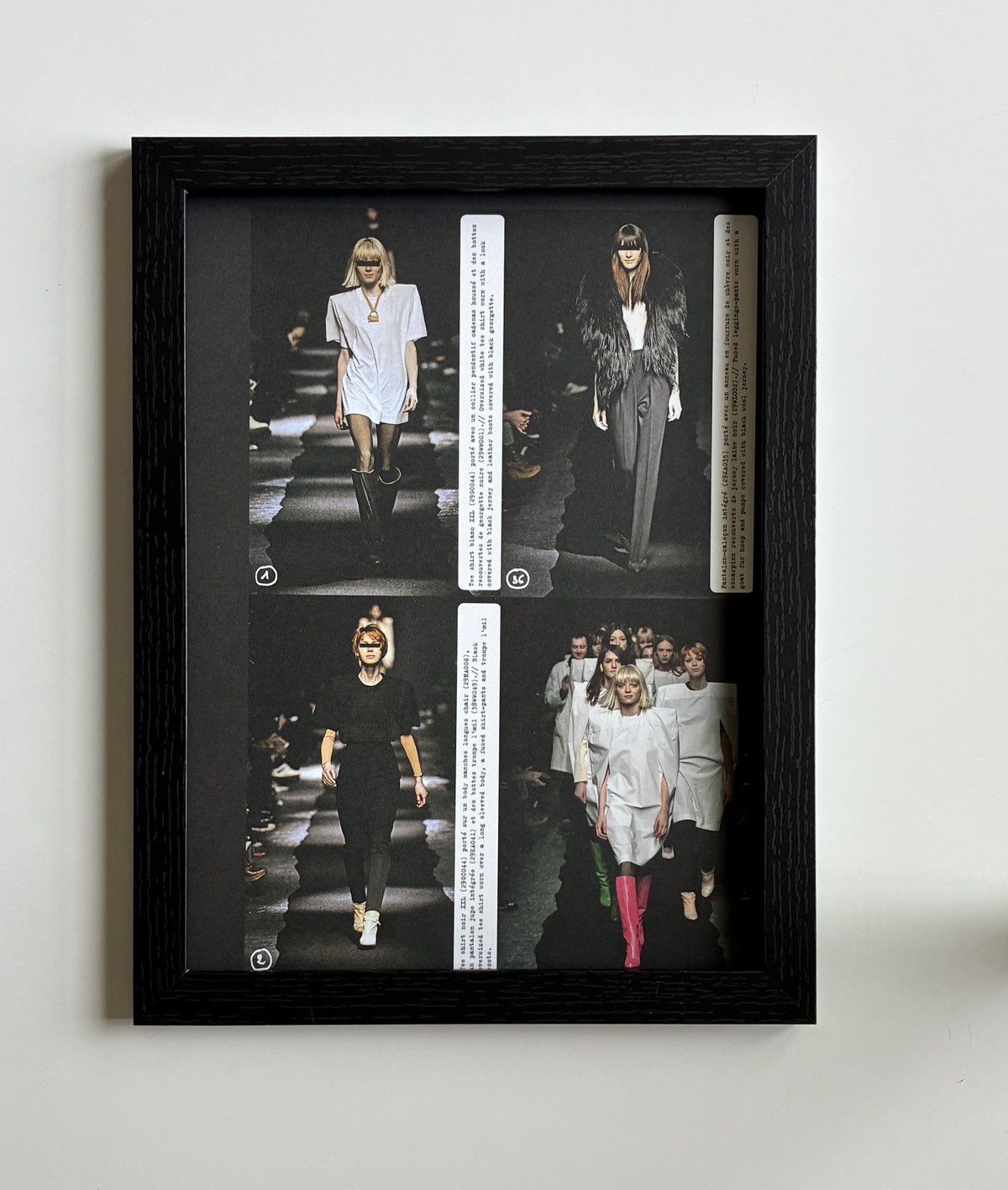 Maison Margiela Maison Margiela Archive Fashion photo framed 9x12 Size ONE SIZE - 1 Thumbnail