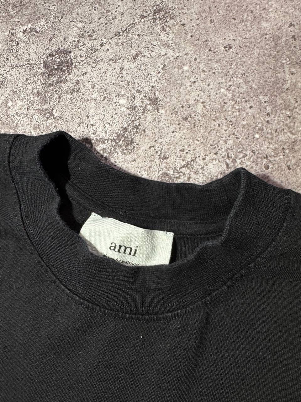 AMI AMI Paris Black Rare T-shirt Embroidered Logo Streetwear Size US S / EU 44-46 / 1 - 10 Thumbnail