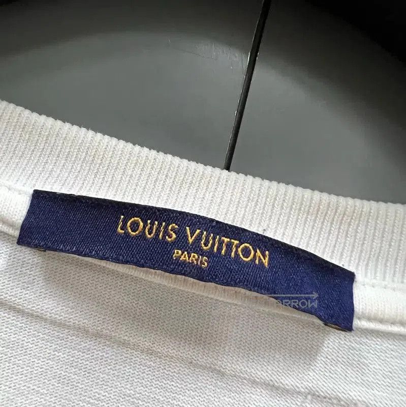 Louis Vuitton Louis Vuitton White Cotton Short Sleeve T. Size L / US 10 / IT 46 - 2 Thumbnail