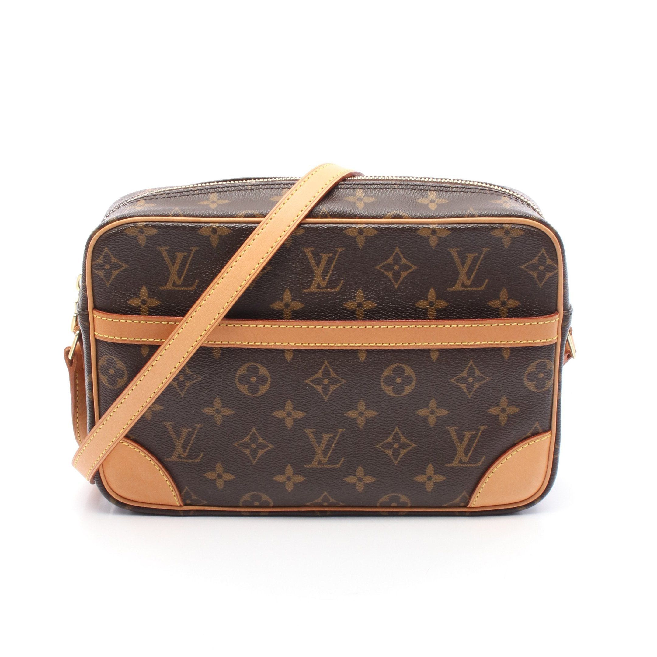 Louis Vuitton Trocadero 27 Monogram Shoulder Bag Leather Brown