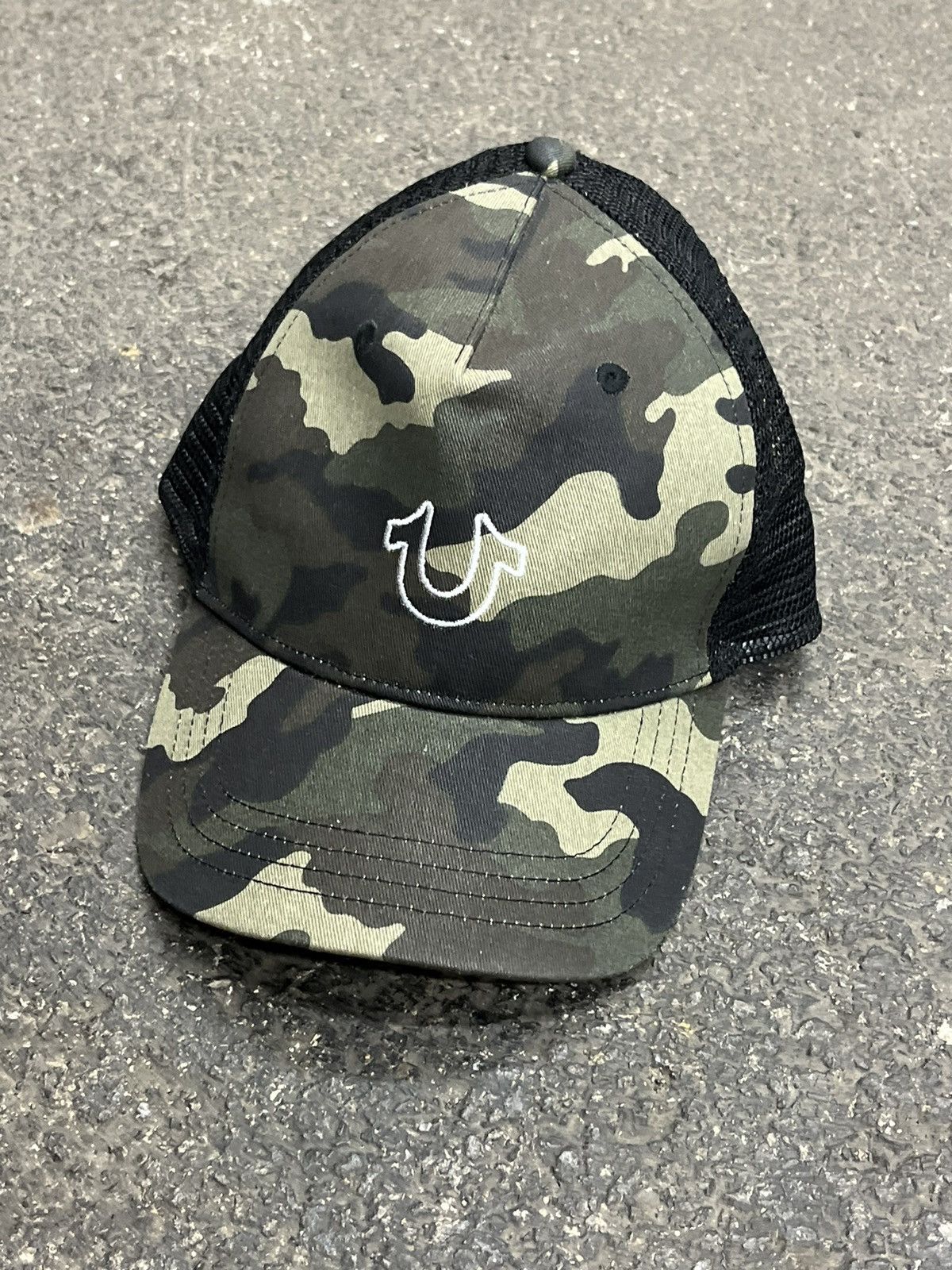 True Religion × Vintage True religion camo hat streetwear hype skater rare hip hop Size ONE SIZE - 3 Thumbnail