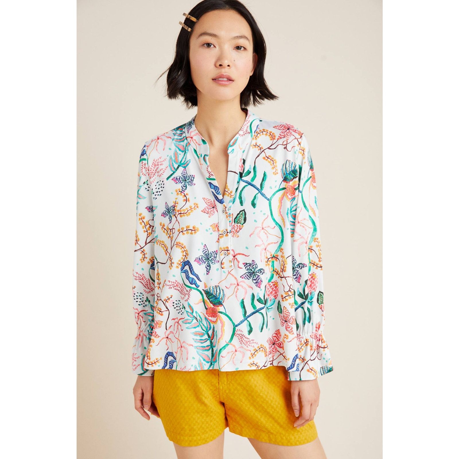 Anthropologie New Anthropologie Cadiz Top by Aldomartins $148 SMALL Floral Size S / US 4 / IT 40 - 5 Thumbnail