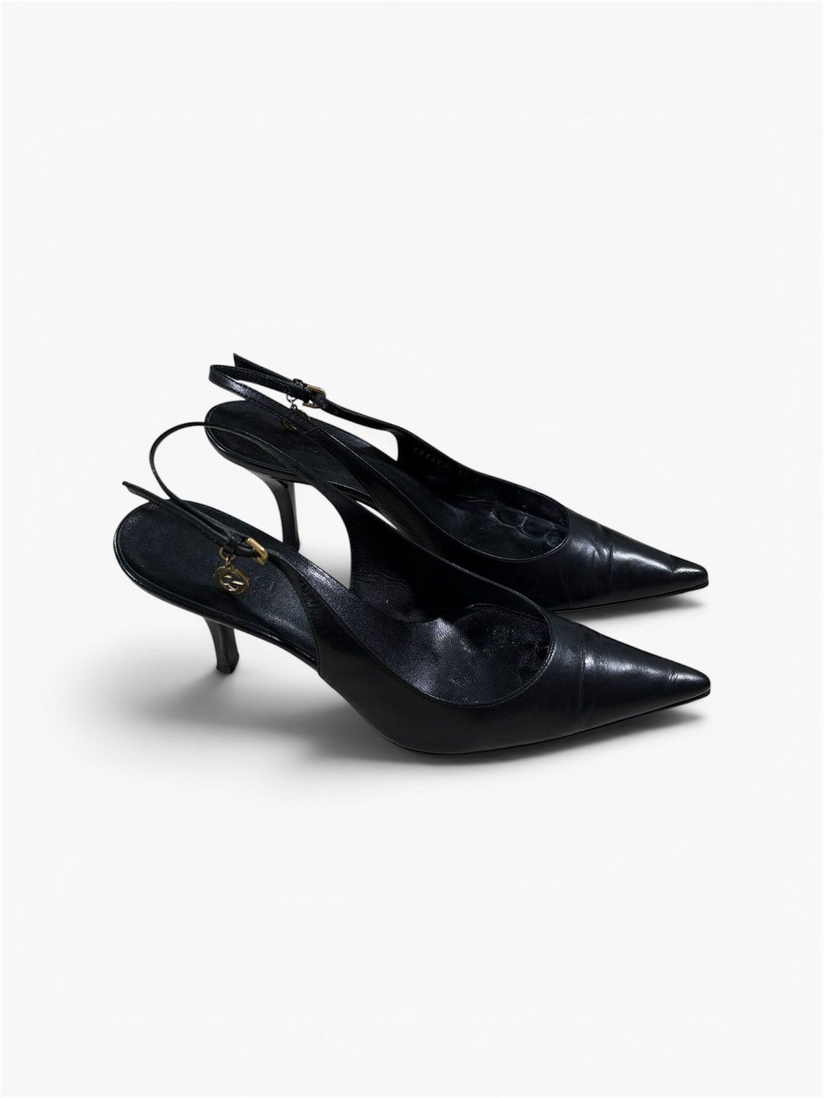 Gucci Logo Pendant Heels by Gucci Size US 7 / IT 37 - 2 Thumbnail