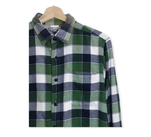 Flannel Japanese Brand Uniqlo Plaid Tartan Flannel Shirt Button Up Size US M / EU 48-50 / 2 - 4 Thumbnail