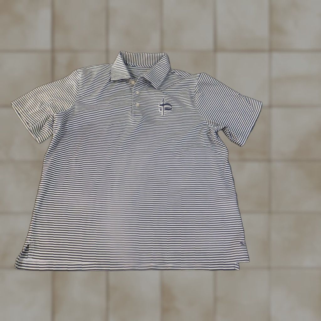 Vineyard Vines Vineyard Vines Polo Shirt Mens Blue Striped Cotton Logo Preppy Casual M Short Sleeve Size US M / EU 48-50 / 2 - 1 Thumbnail