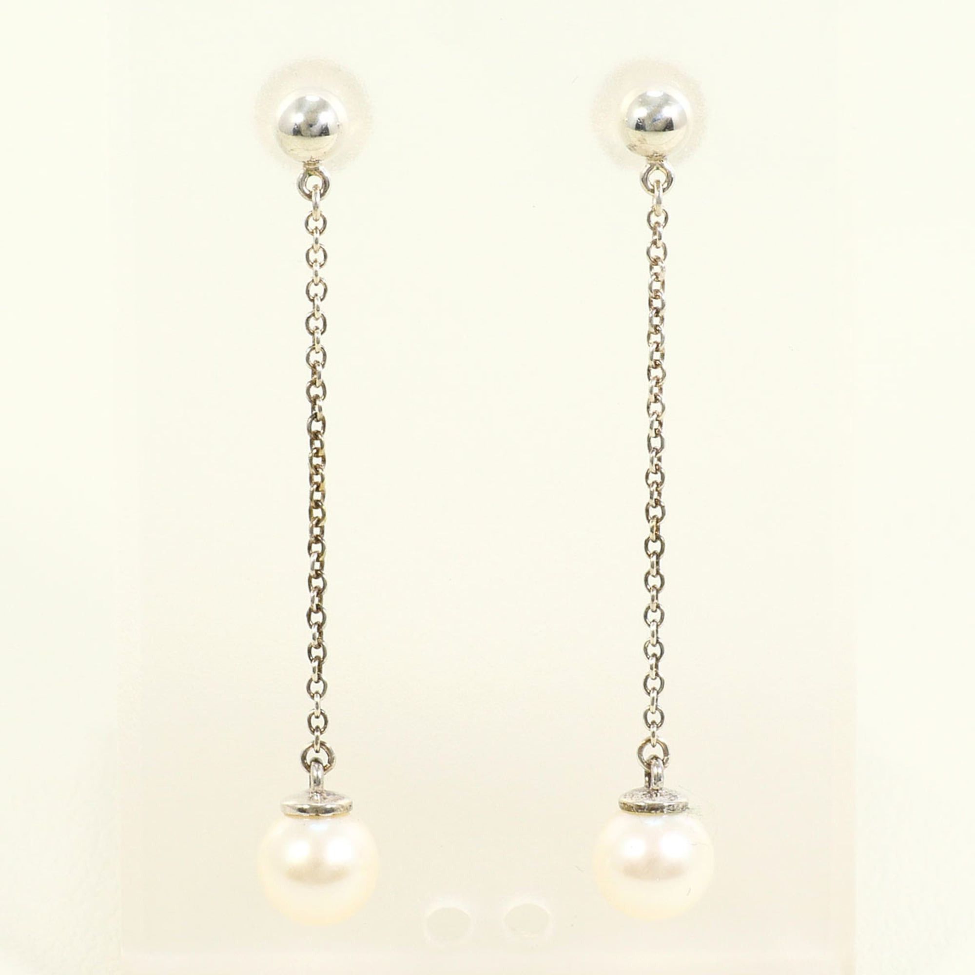Tiffany & Co. Tiffany & Co. Silver Earrings with Pearls, Total Weight 1.3g, Jewelry, Like New, Free Shipping, Gift Wrapping Size ONE SIZE - 1 Thumbnail