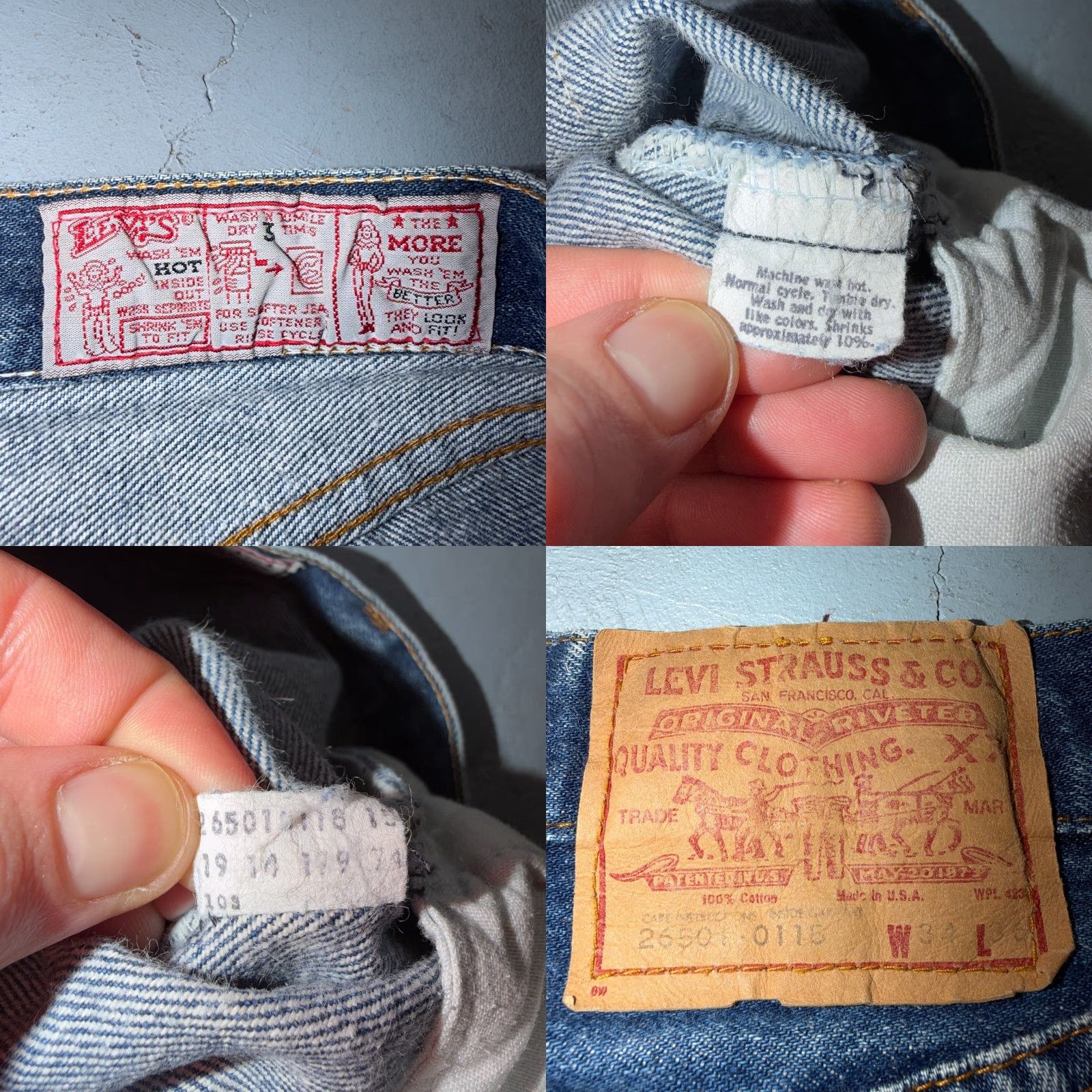 Levi's VINTAGE Levi's 501 Jeans Straight 80s 90s USA High Rise Womens Size 13 Blue 28x31 Size 34" / US 12 / IT 48 - 10 Thumbnail