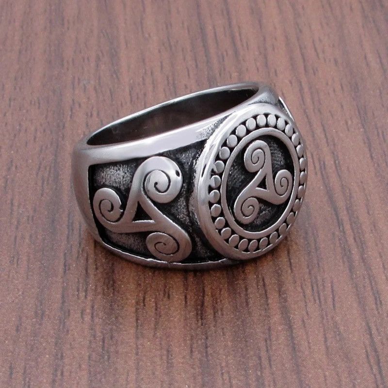 Jewelry × Vintage Free Shipping Punk Vegvisir Viking Stainless Steel Rings Size ONE SIZE - 3 Thumbnail