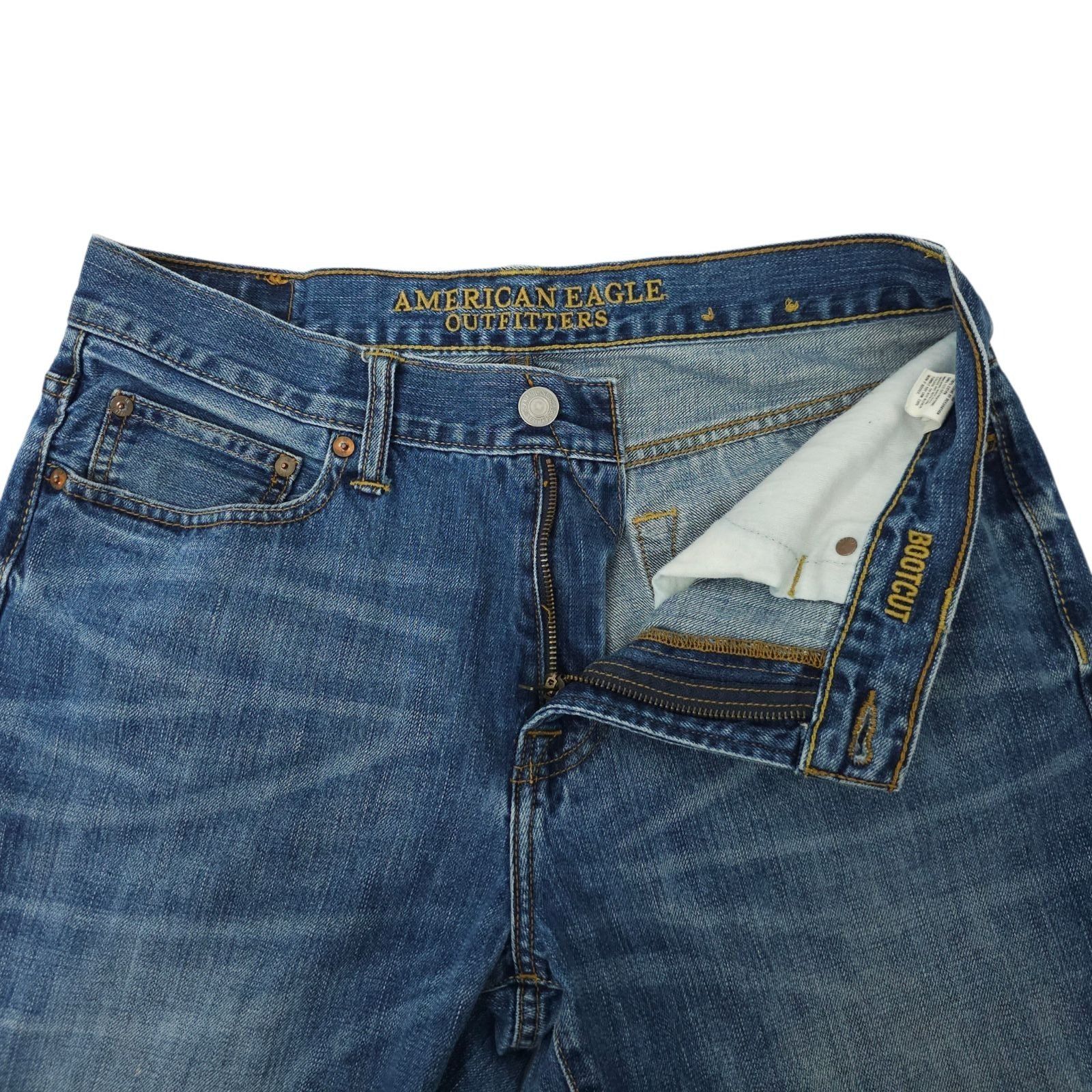 American Eagle Outfitters American Eagle Bootcut Jeans Mens 32x34 (Fit 32x32) Whisker Size US 32 / EU 48 - 10 Thumbnail