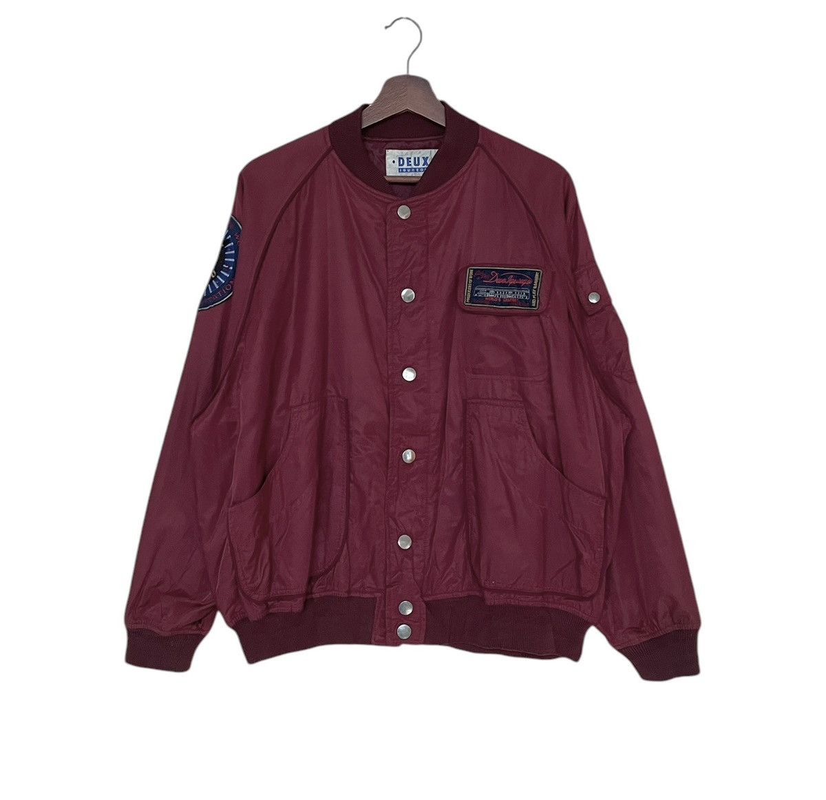 Vintage Vintage Racing Brand Deux Bomber Jacket 1990s Size US L / EU 52-54 / 3 - 1 Thumbnail