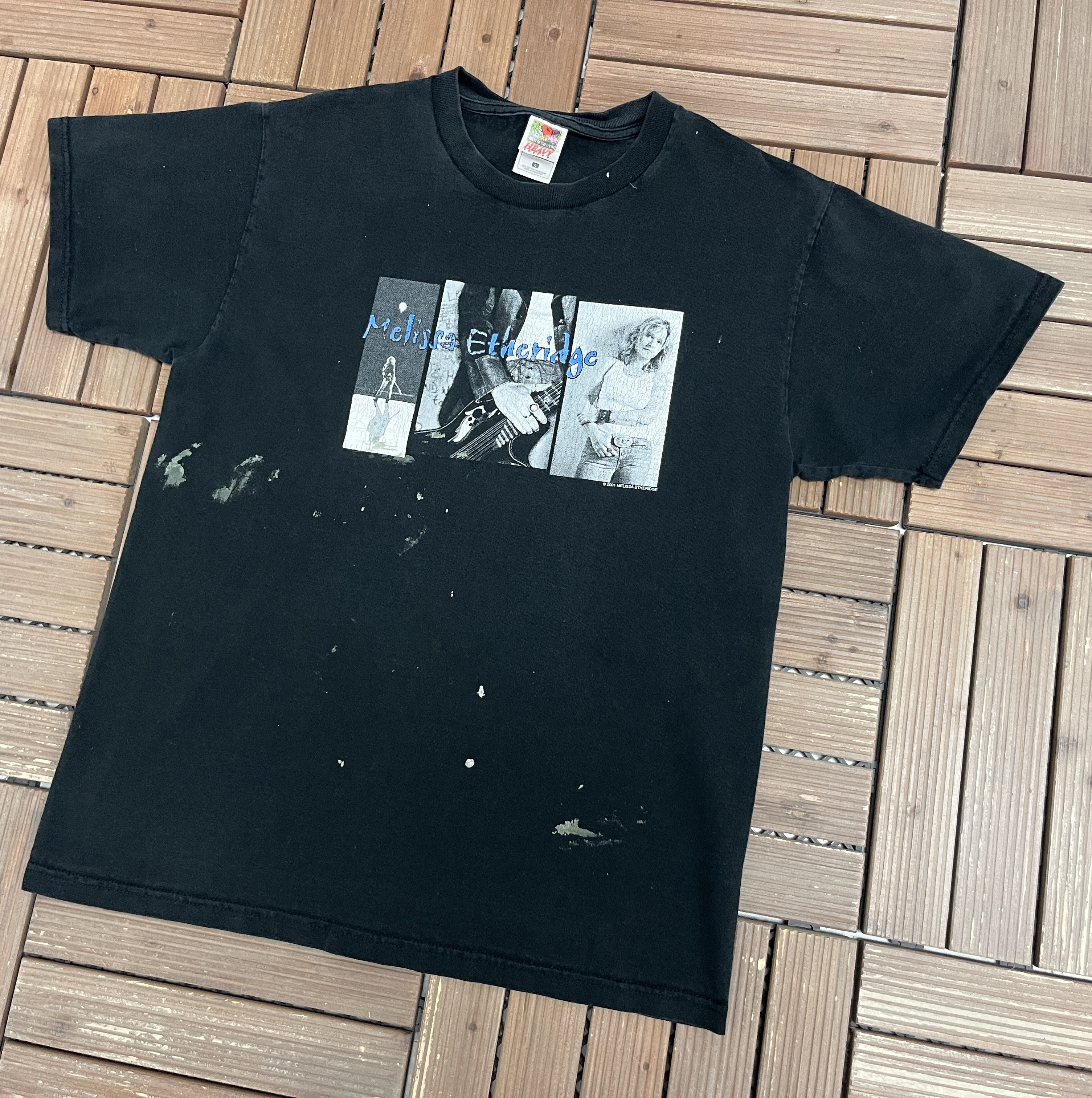 Vintage Melissa Etheridge Live And Alone Tour 2001 Vintage Tee Size US L / EU 52-54 / 3 - 4 Thumbnail