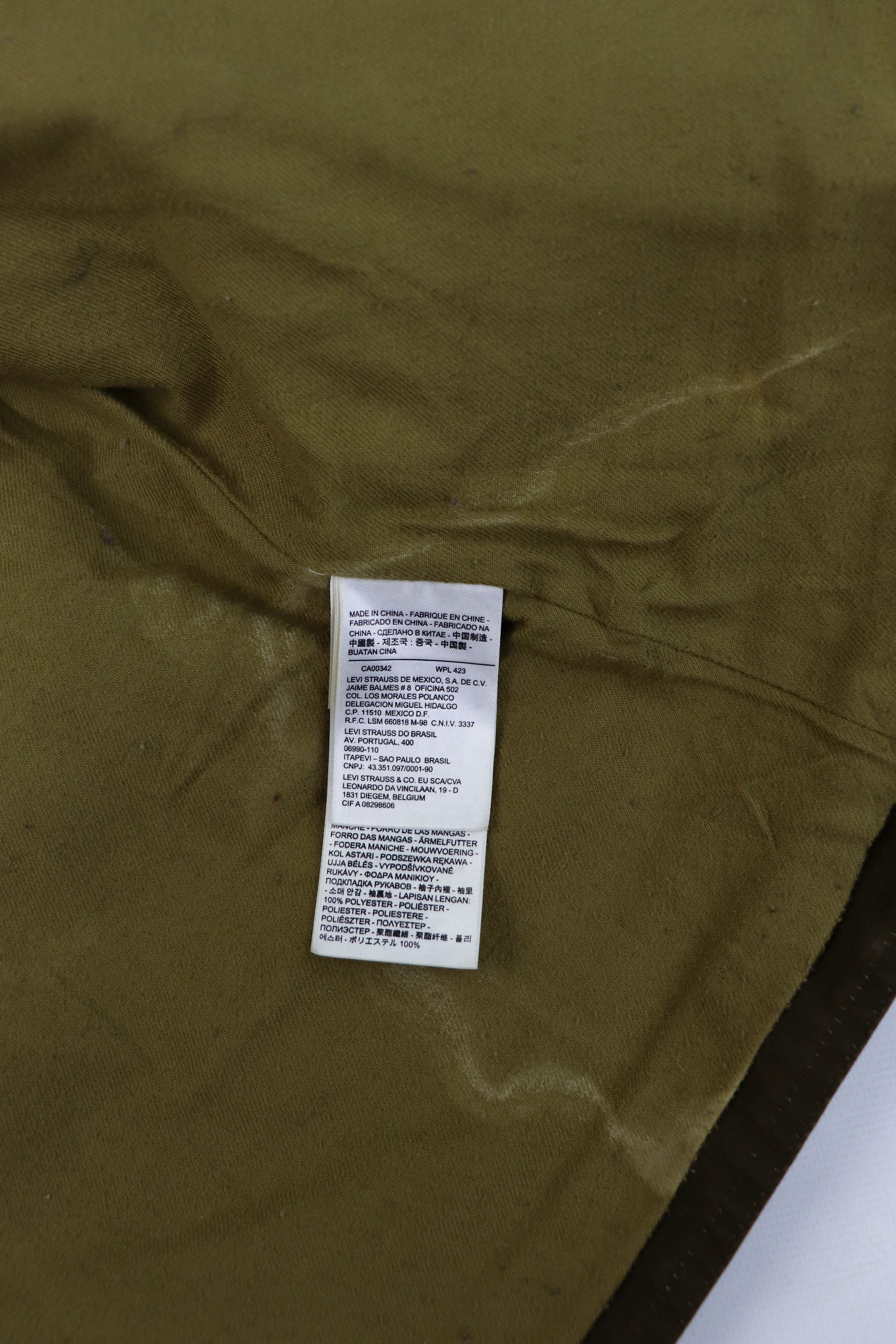 Levi's Women's Levi's Olive Green Waxed Belted Jacket Size M / US 6-8 / IT 42-44 - 17 Thumbnail