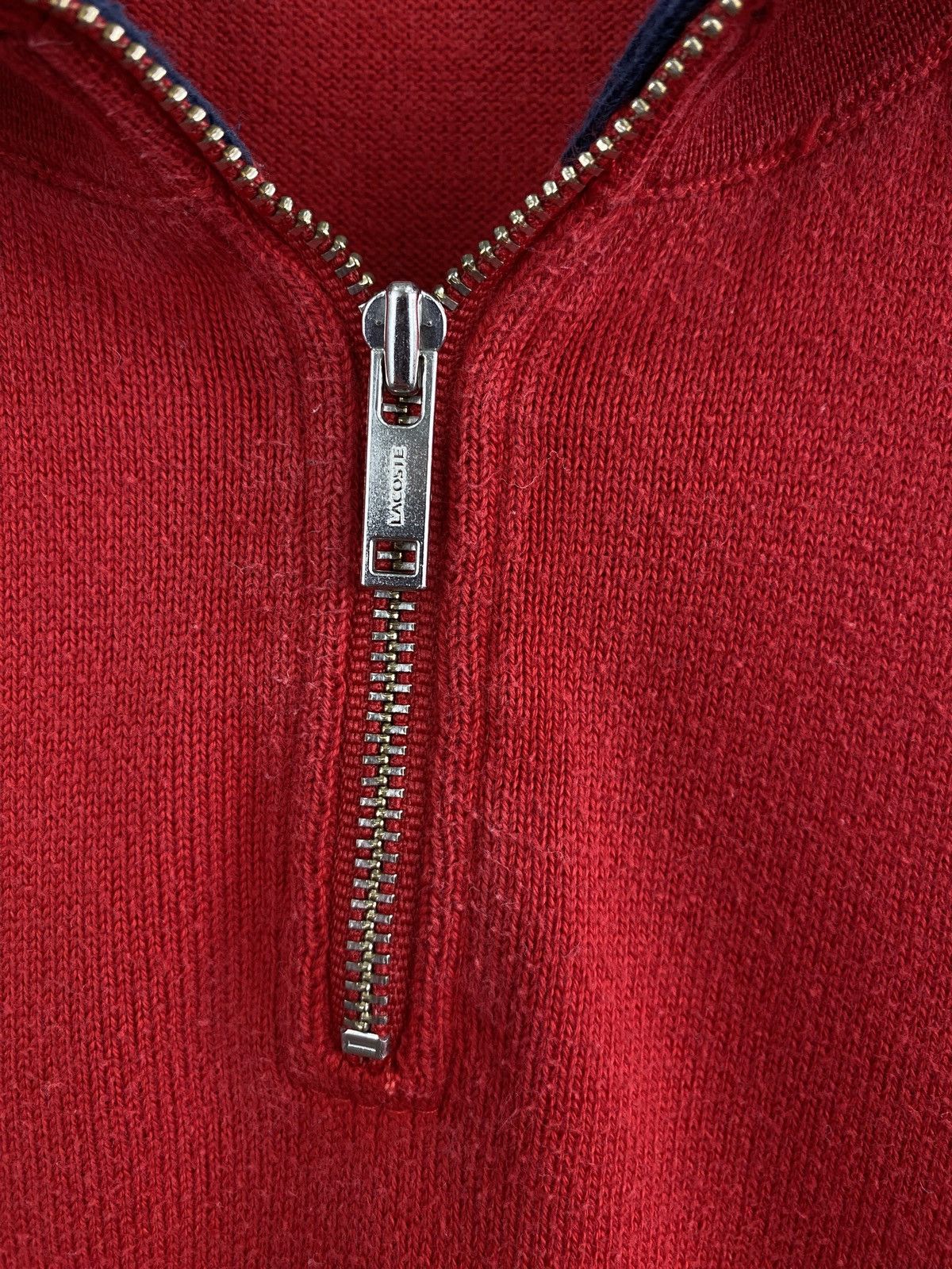 Lacoste 🇺🇸 Y2K Lacoste 1/4 Zip Hoodie College Style Hype Rare Size US XL / EU 56 / 4 - 6 Thumbnail