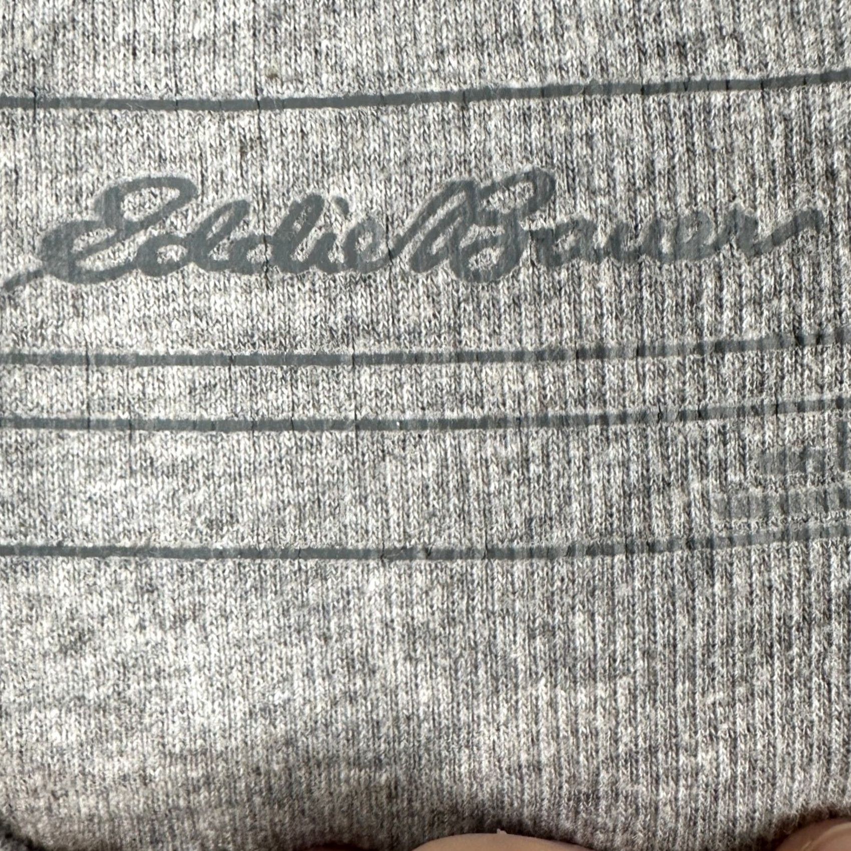Eddie Bauer VINTAGE Eddie Bauer Sweatshirt Sleepwear Mens Large Gray Thermal Waffle Knit Long Sleeve Size US L / EU 52-54 / 3 - 4 Thumbnail