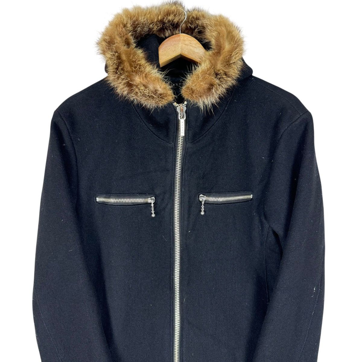 If Six Was Nine ☀️REDMOON FUR HOODIE CROSS ZIP JACKET LIKE 14TH ADDICTION Size US M / EU 48-50 / 2 - 3 Thumbnail