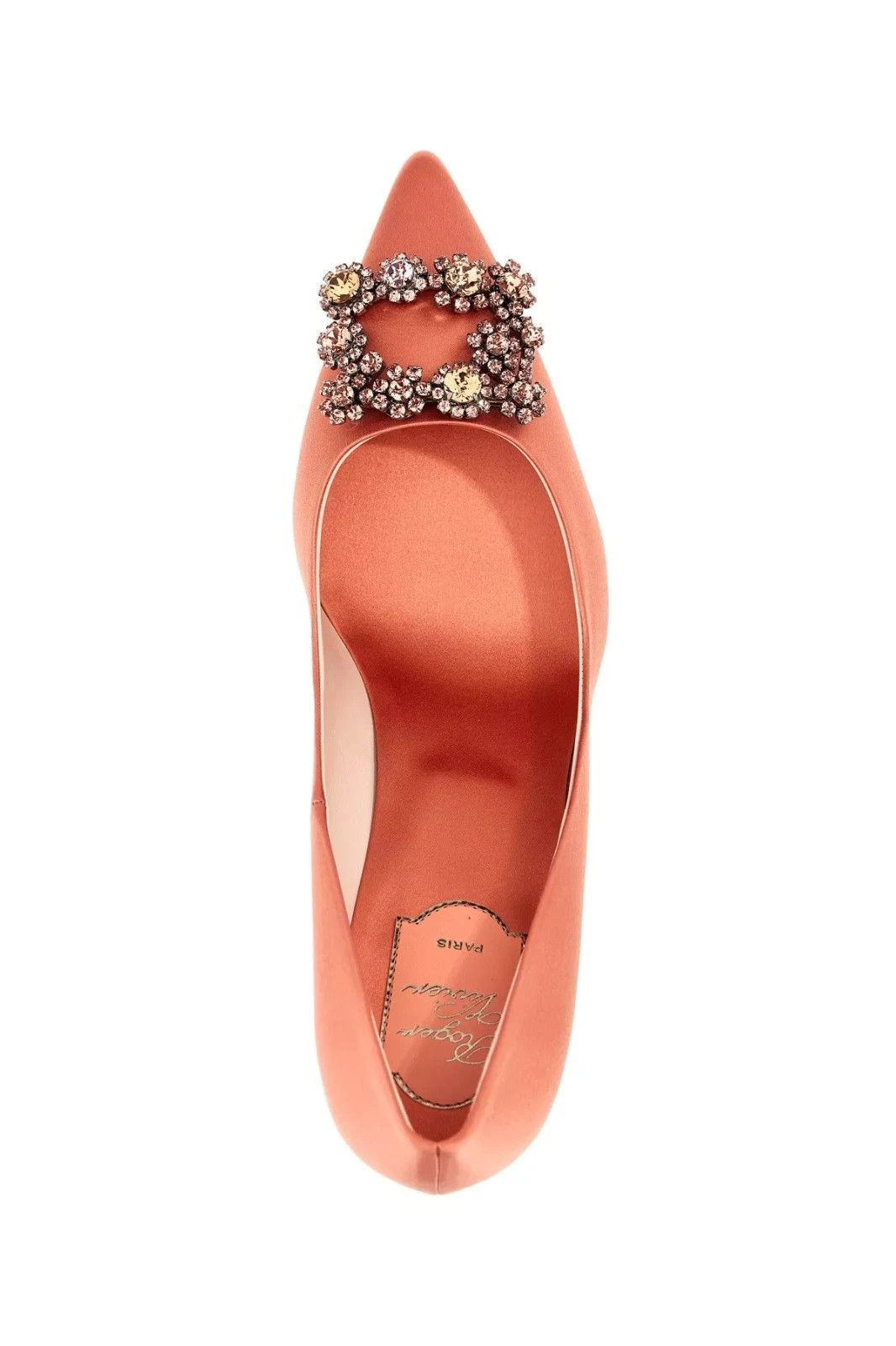 Roger Vivier ROGER VIVIER Efflorescence Pink Satin Crystal Pumps Size US 6 / IT 36 - 4 Thumbnail