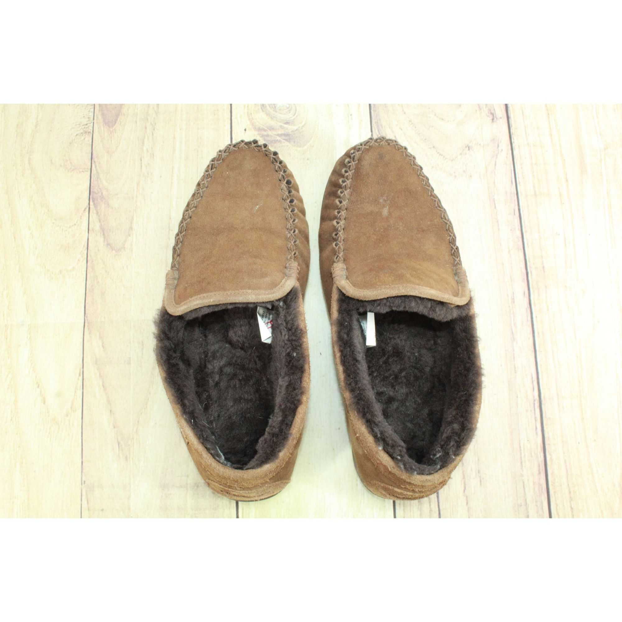 L.L. Bean LL Bean Mens Wicked Good Shearling Lined Venetian Slippers Size US 10 / EU 43 - 7 Thumbnail