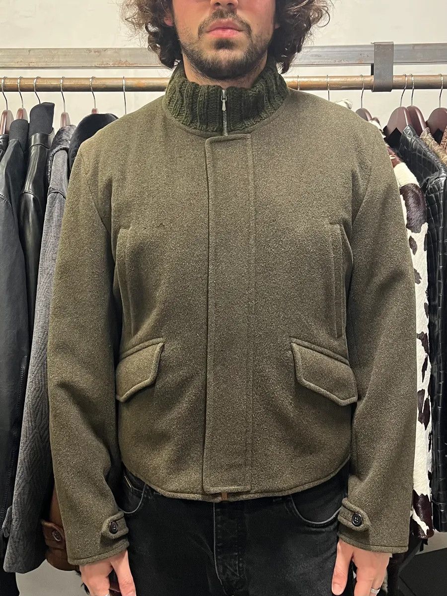 Dries Van Noten Dries Van Noten Military Green Wool Jacket Size US L / EU 52-54 / 3 - 2 Thumbnail