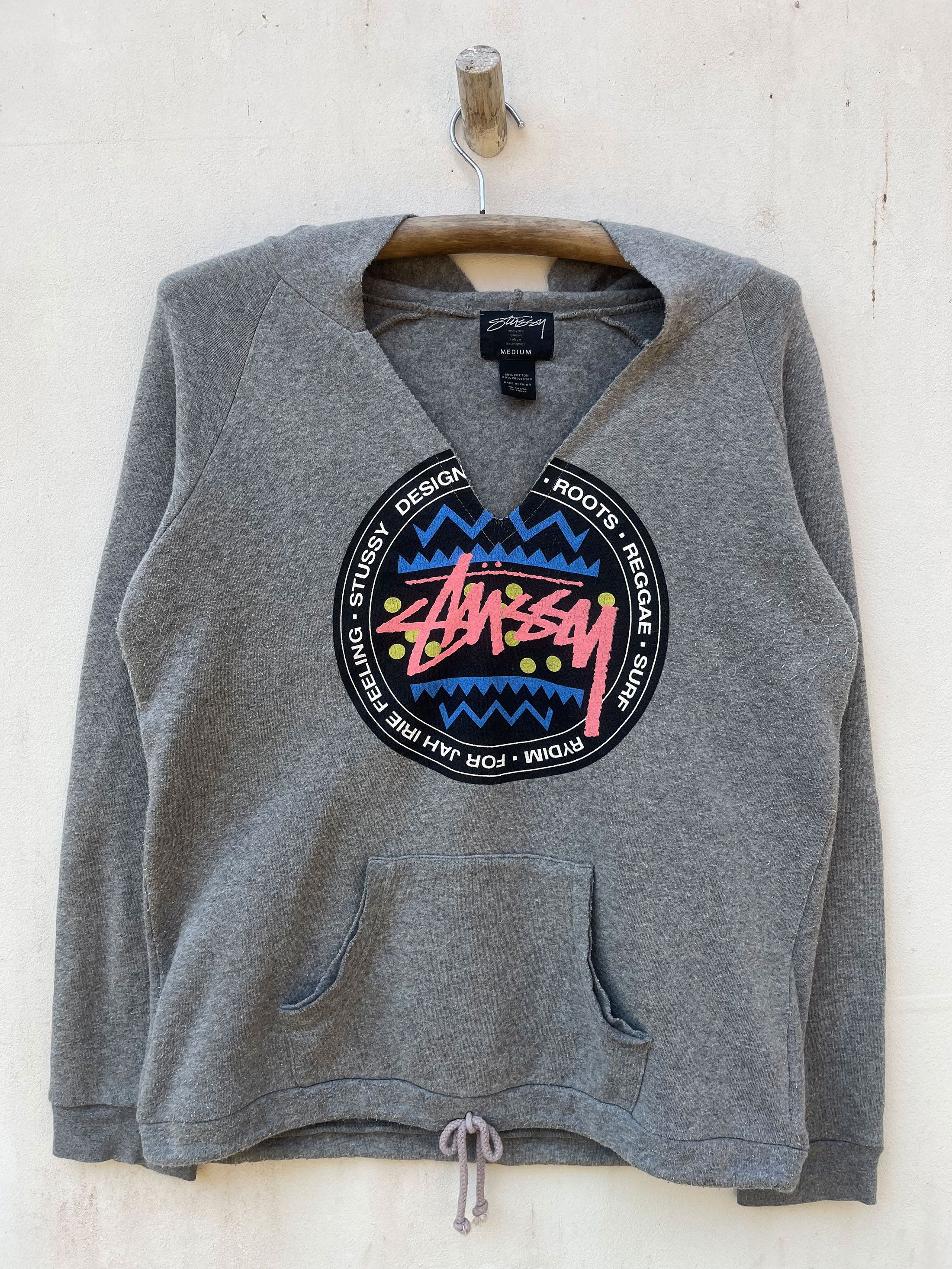Stussy Stussy Reggae Roots Surf Pulll Over Hooded Sweater Size US M / EU 48-50 / 2 - 1 Thumbnail