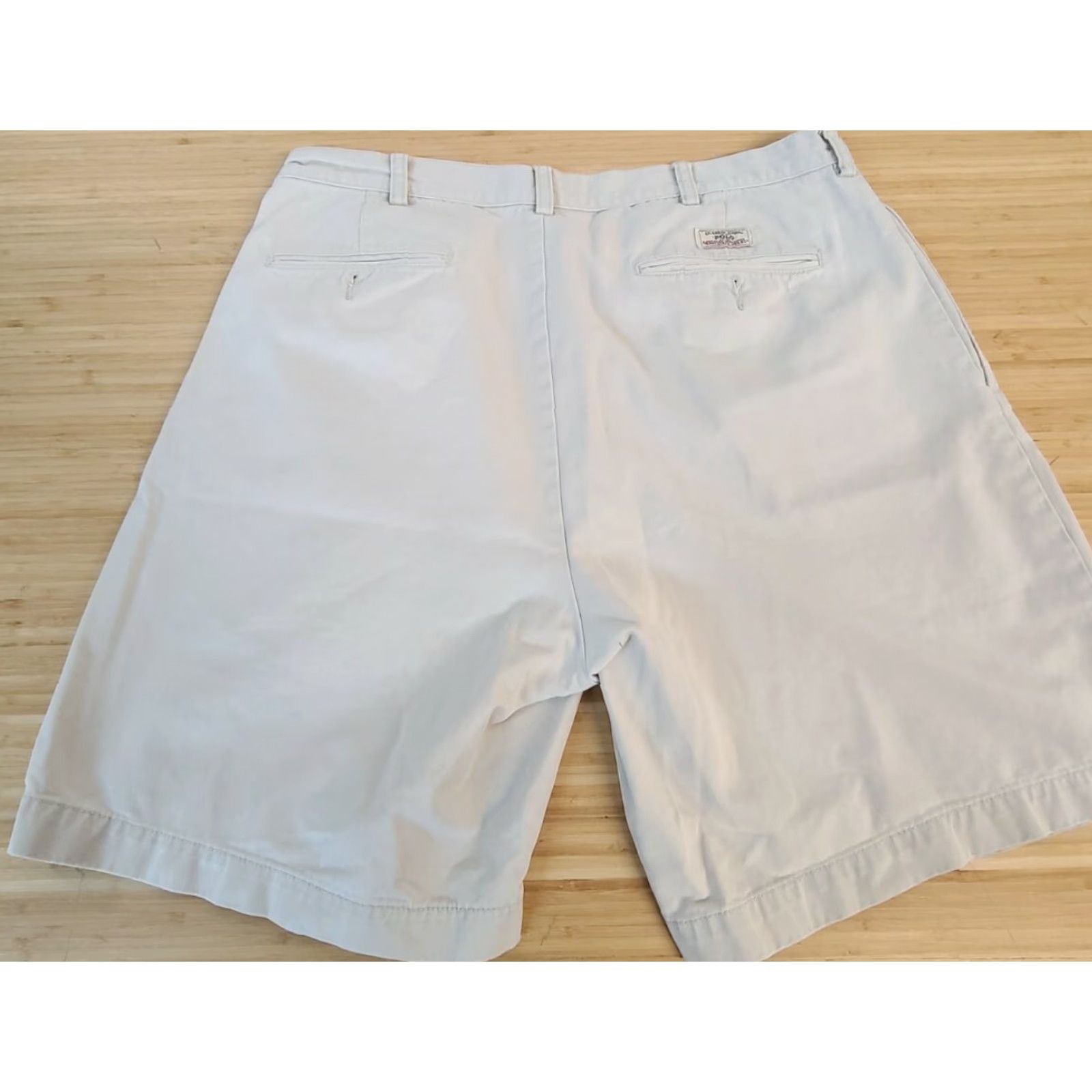 Polo Ralph Lauren **Ralph Lauren Men's Classic Fit Khaki Distressed Shorts** User: **Classic Fit Ralph Lauren Men's Khaki Distressed Shorts** Size US M / EU 48-50 / 2 - 6 Thumbnail
