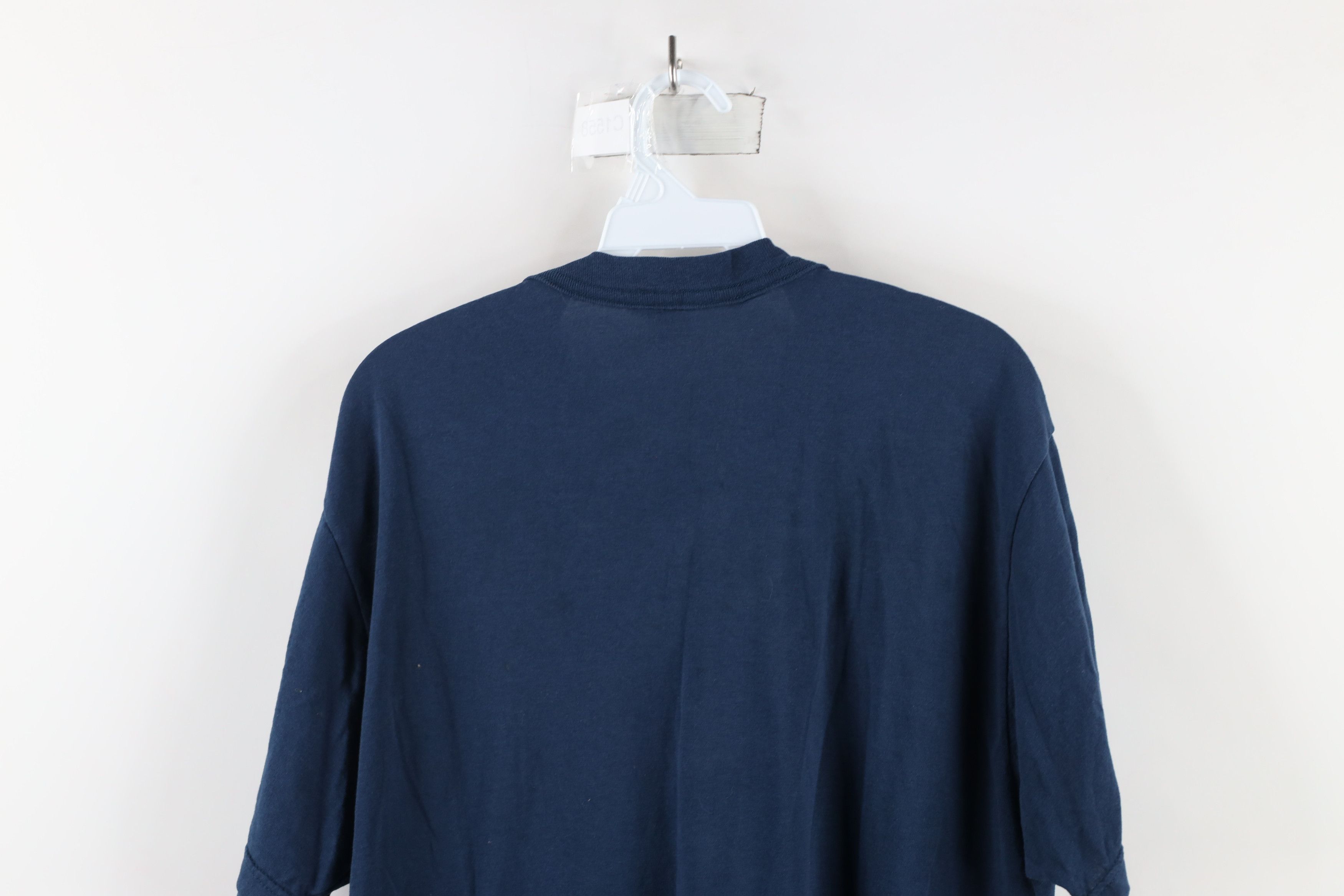 Vintage Vintage 90s Streetwear Short Sleeve Pocket T-Shirt Blue Size US XL / EU 56 / 4 - 12 Thumbnail
