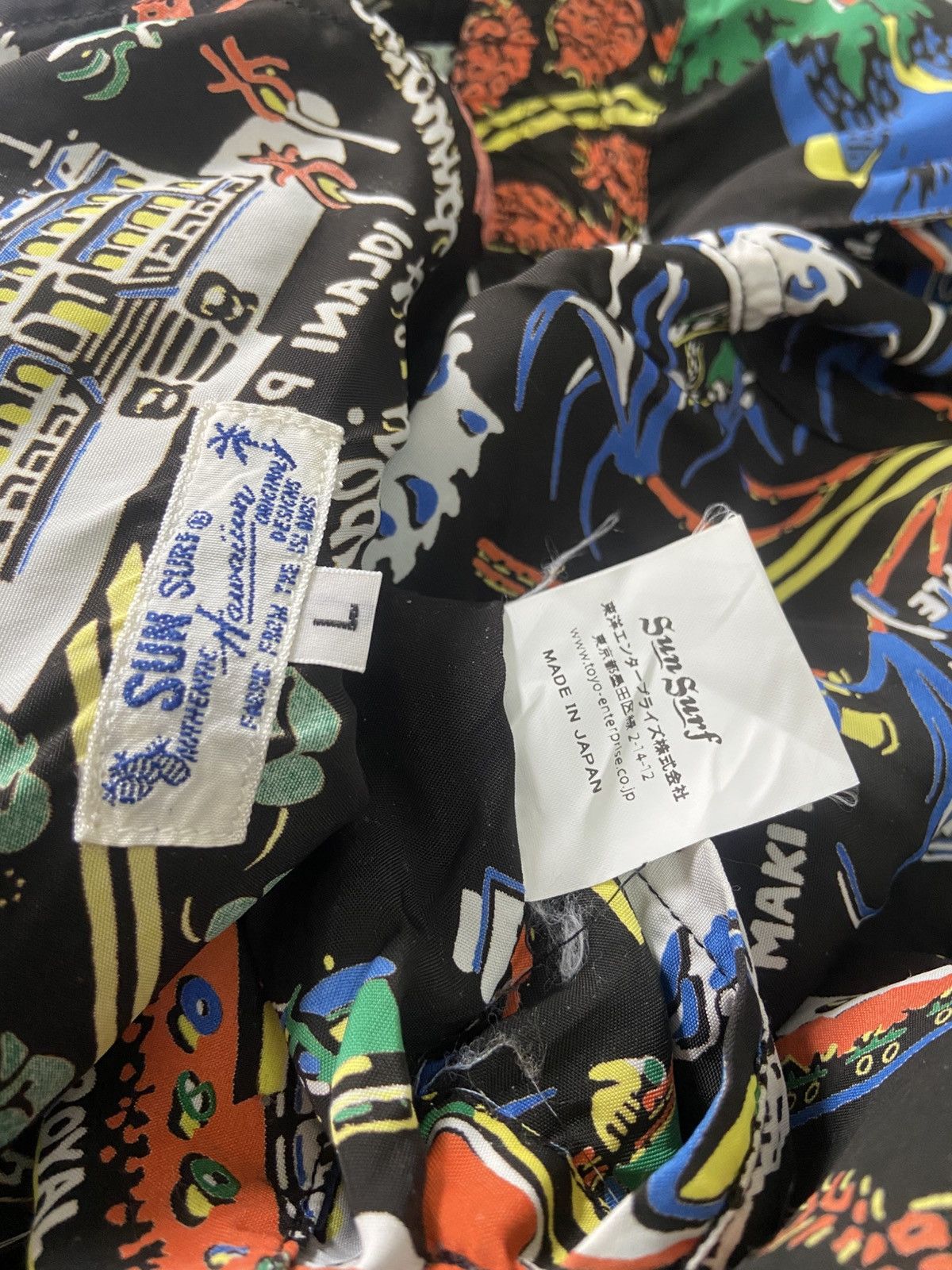 Sun Surf Vintage Hawaiian Print Rayon Shorts Toyo Enterprise Japan Size US 32 / EU 48 - 3 Thumbnail