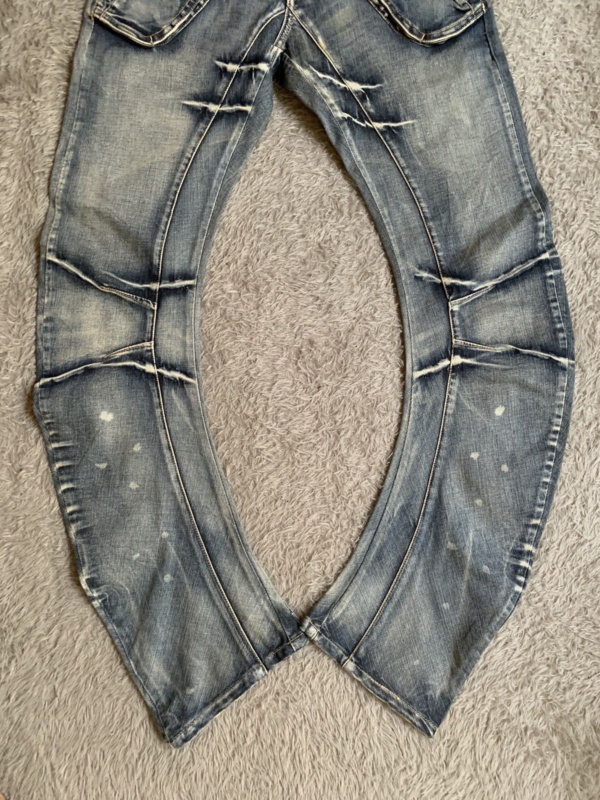 PPFM PPFM Curve J Leg Washed Denim Pant Size US 31 - 7 Thumbnail