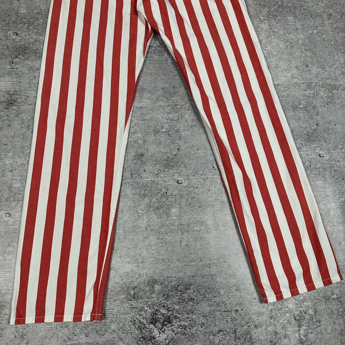Armani × Vintage Armani Jeans Vintage Striper Red-White Metal Logo Women’s Size 29" - 12 Thumbnail
