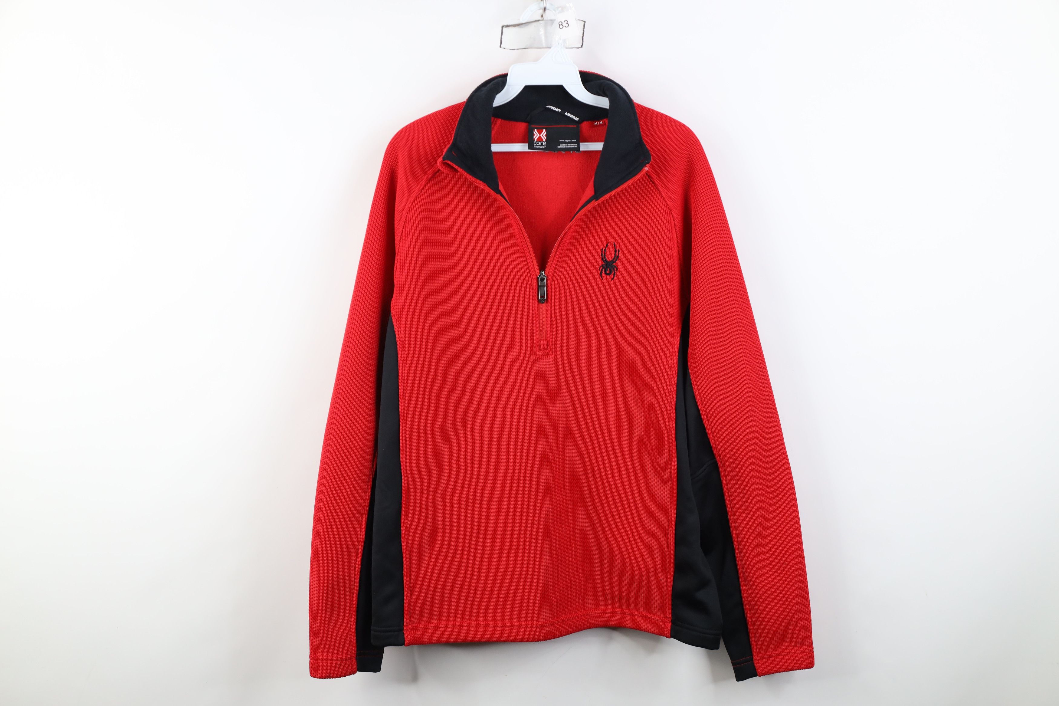 Spyder Spyder Core Ribbed Knit Half Zip Pullover Sweater Red Size US M / EU 48-50 / 2 - 1 Thumbnail