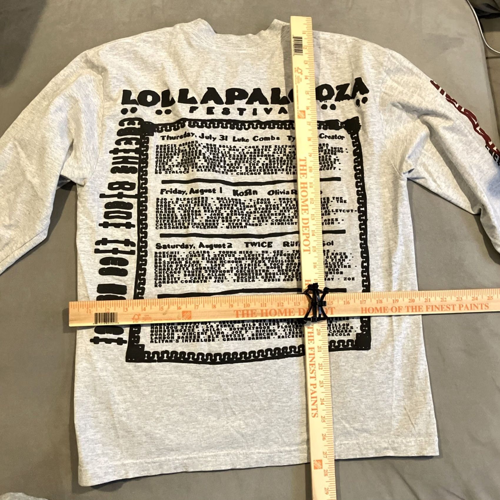 Cactus Plant Flea Market Lollapalooza Gray Cactus Plant Flea Market Long Sleeve Shirt Large Size US L / EU 52-54 / 3 - 6 Thumbnail