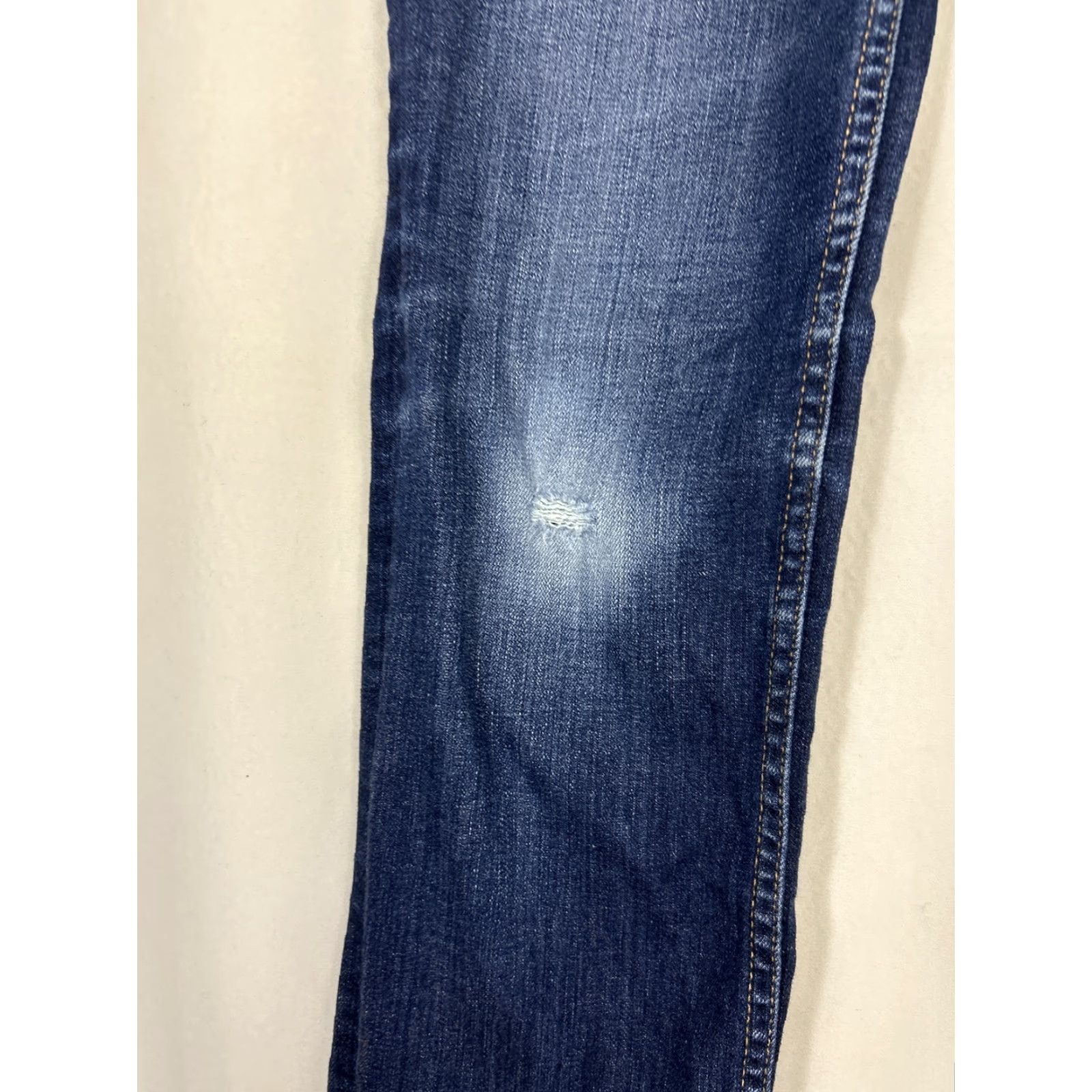Vintage BIG STAR Jeans Womens Bootcut 26R 28x32 Dark Blue Low Rise 5-Pocket Embroidered Logo N/A Size 26" / US 2 / IT 38 - 4 Thumbnail