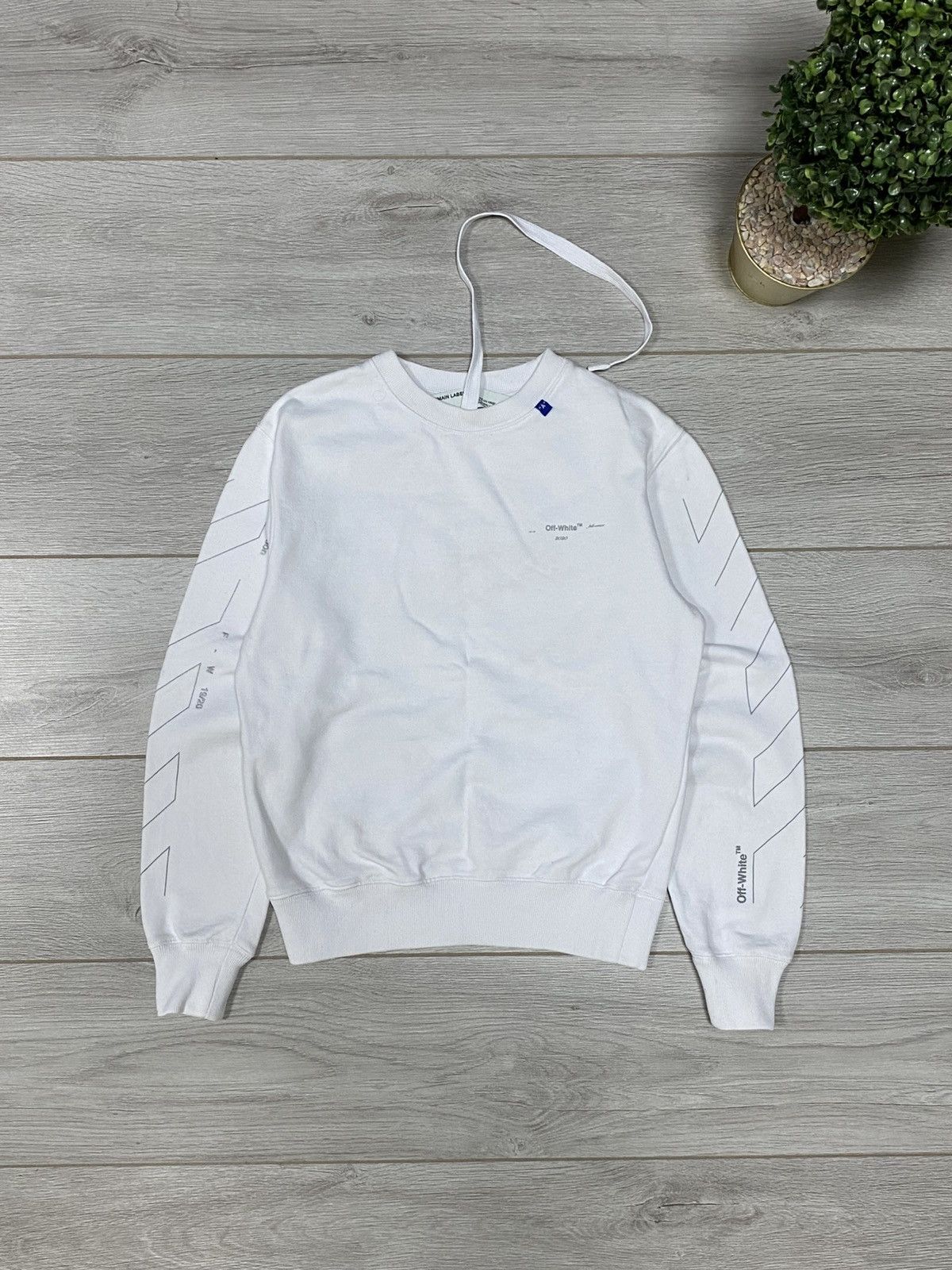 Off-White Off-White unfinished diagonal arrows sweatshirt Size US XS / EU 42 / 0 - 3 Thumbnail