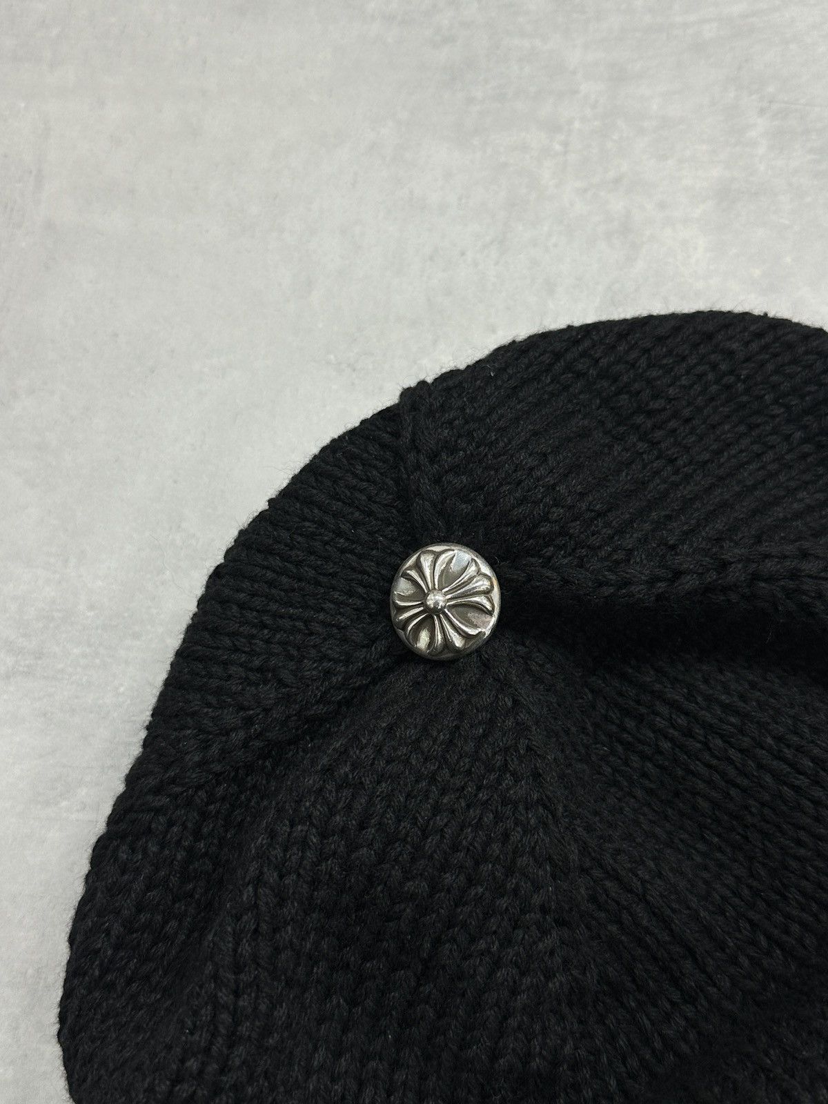 Chrome Hearts Chrome Hearts Hand Woven Cross Cashmere Beanie Black Size ONE SIZE - 5 Thumbnail