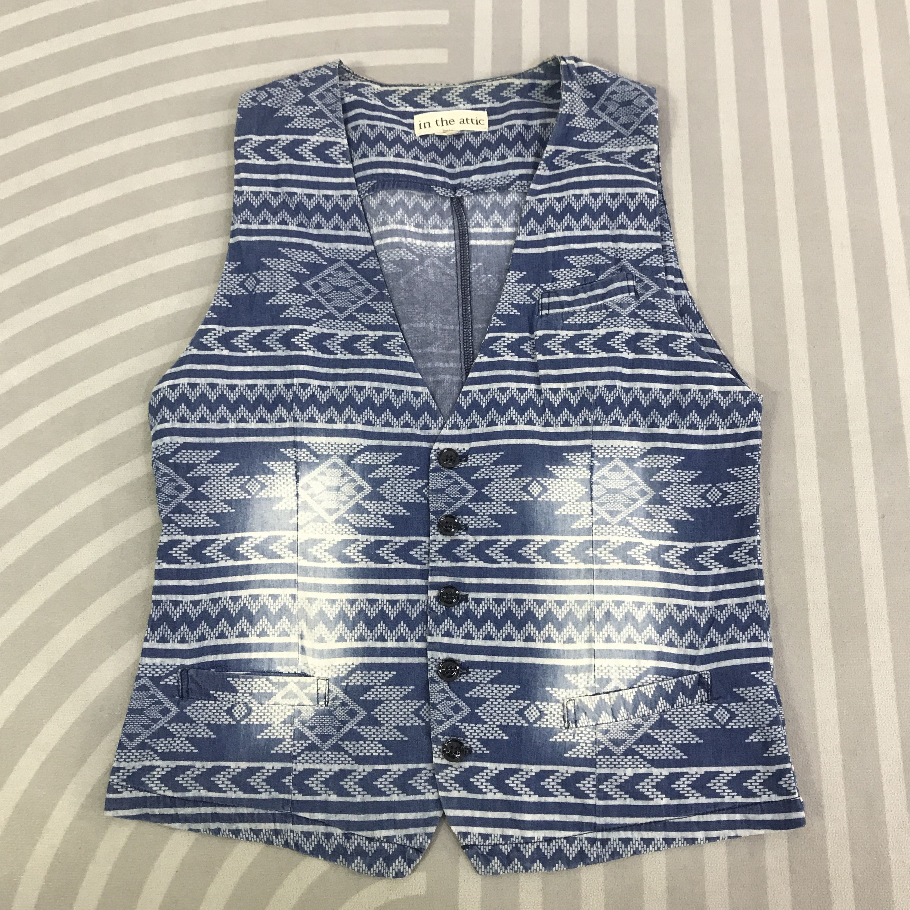 In The Attic Vintage In The Attic faded style Vest K107B24 Size US L / EU 52-54 / 3 - 1 Thumbnail