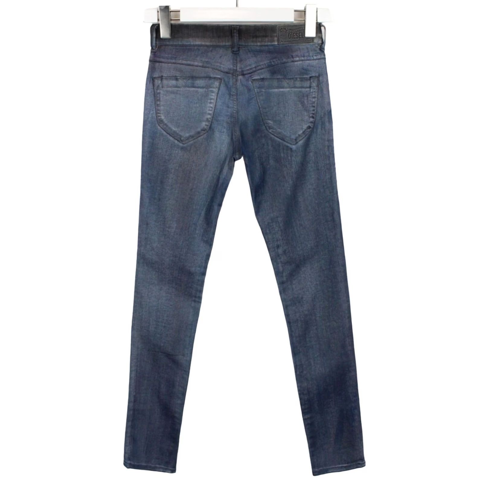 Diesel DIESEL Livier Super Slim-Jegging 0604M Stretch Jeans Women's W26 Slightly Coated Blue Size 26" / US 2 / IT 38 - 2 Thumbnail