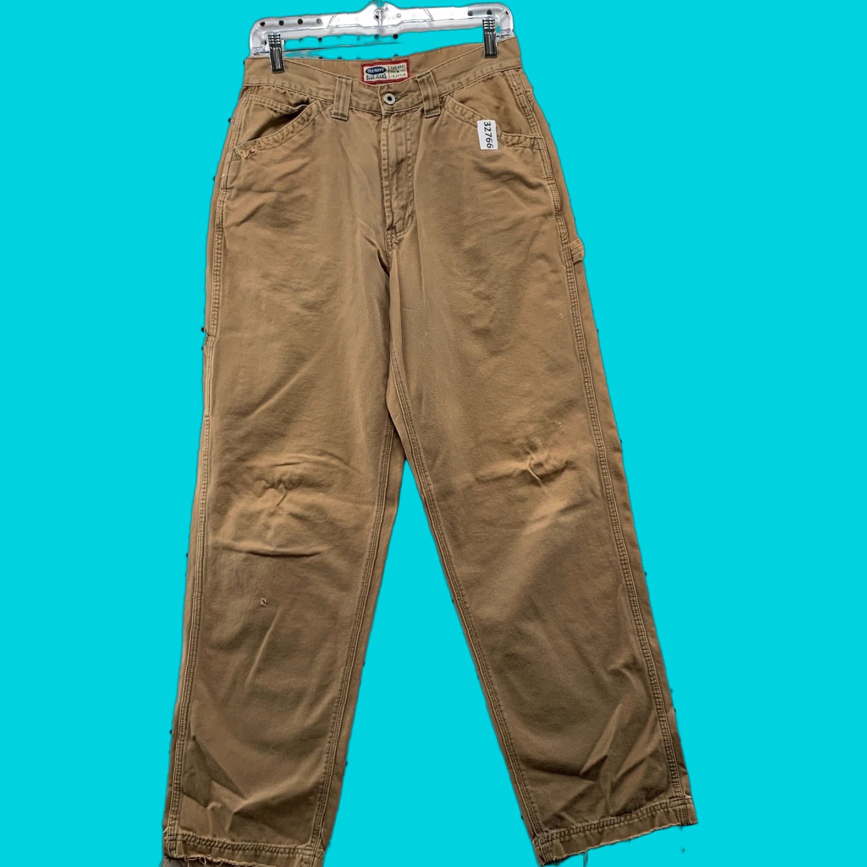 Old Navy VINTAGE Old Navy Canvas Carpenter Pants Mens FITS 28x30.5 Brown Workwear Size US 28 / EU 44 - 1 Thumbnail