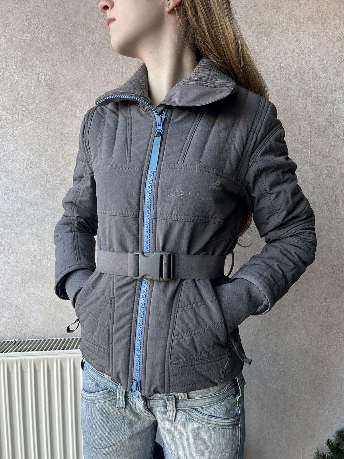 Adidas × Stella McCartney Y2K Adidas Stella McCartney Cropped Ski Puffer Jacket Size XS / US 0-2 / IT 36-38 - 4 Thumbnail