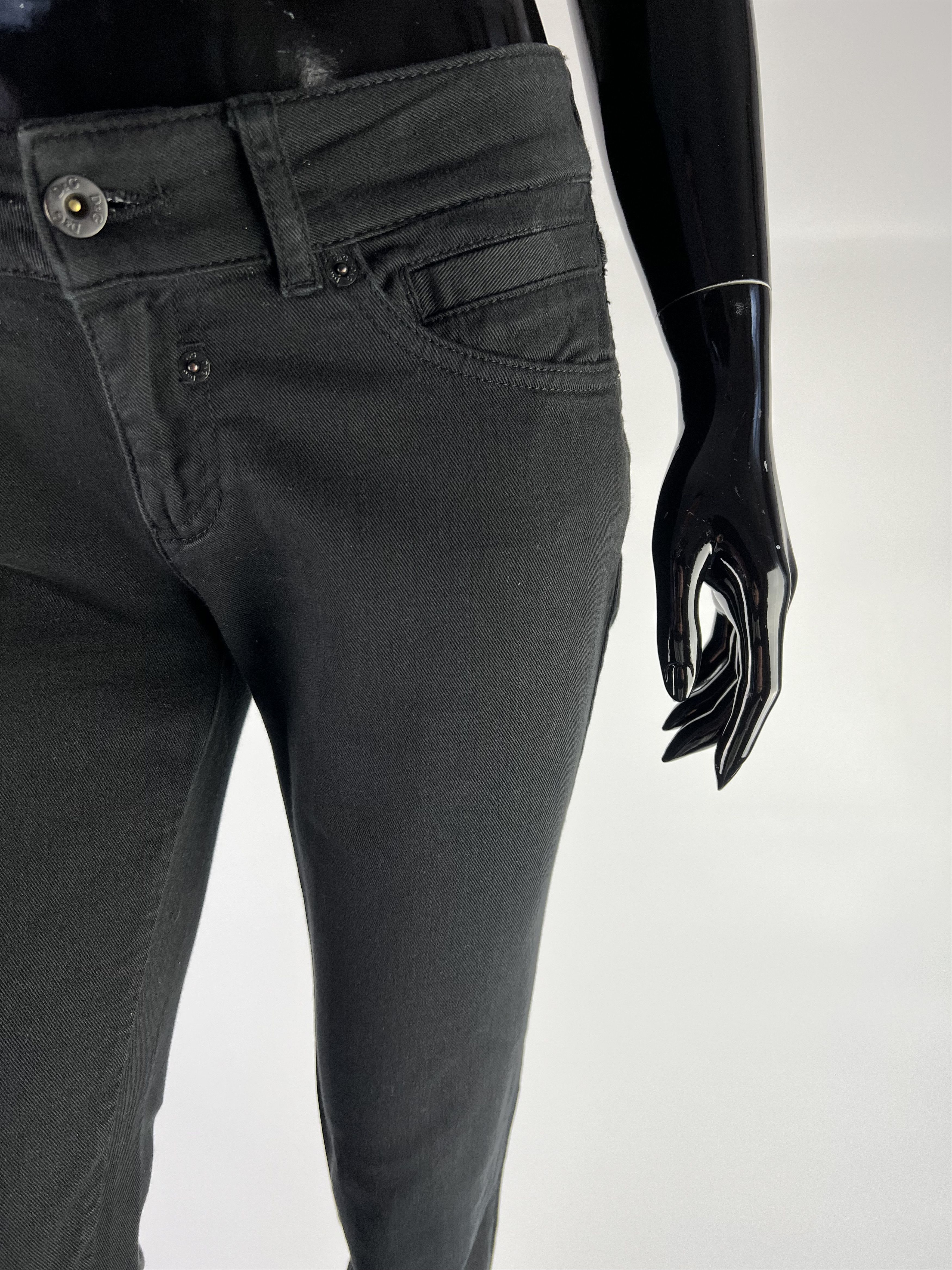 Dolce & Gabbana Dolce Gabbana Black Low Rise Skinny Jeans Size 26 Size 26" / US 2 / IT 38 - 7 Thumbnail