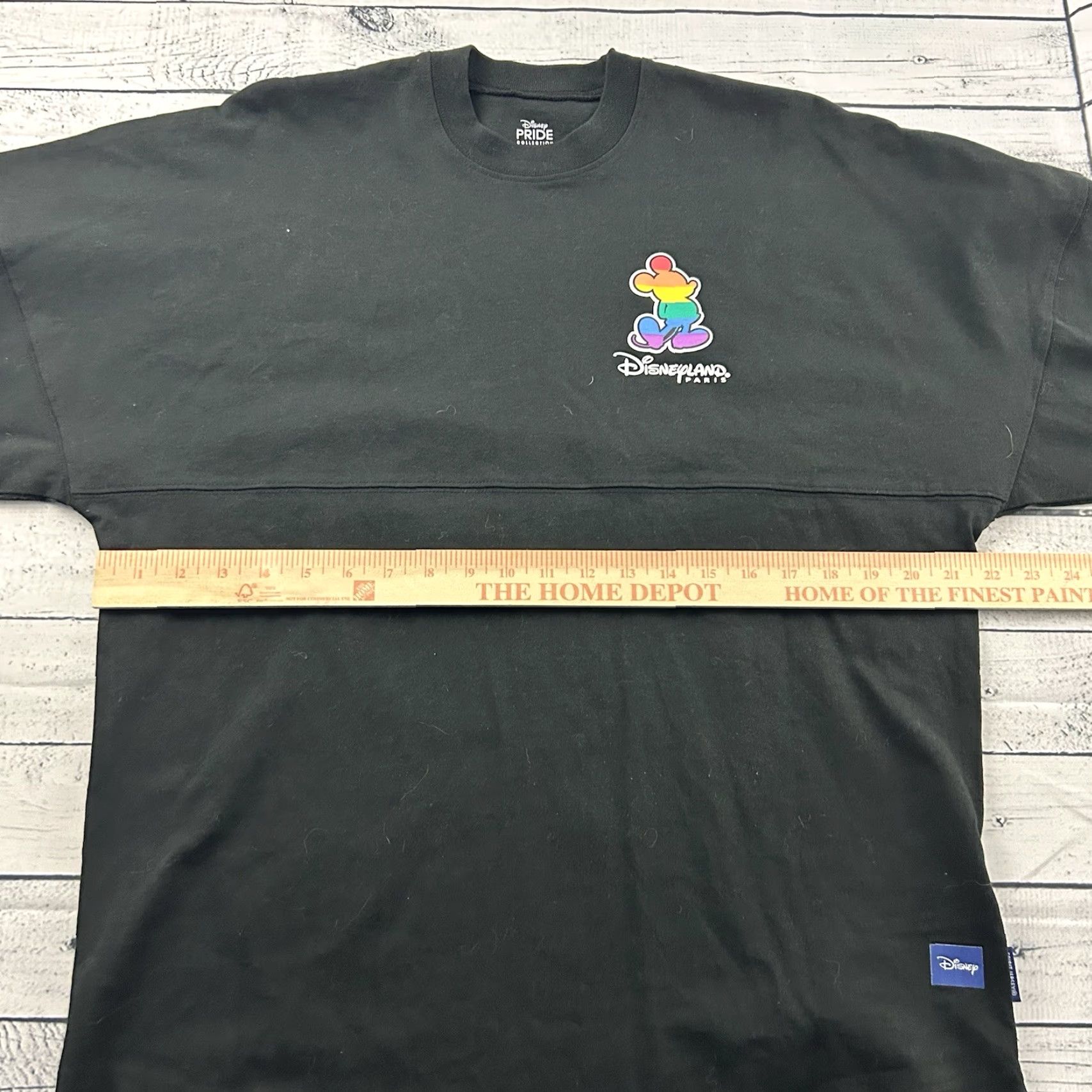 Disney Disneyland Paris Pride Collection Spirit Jersey T Shirt Men's Small Black Mens S Black Rainbow Paris 90s Spirit Jersey Shirt Disney Size US S / EU 44-46 / 1 - 6 Thumbnail