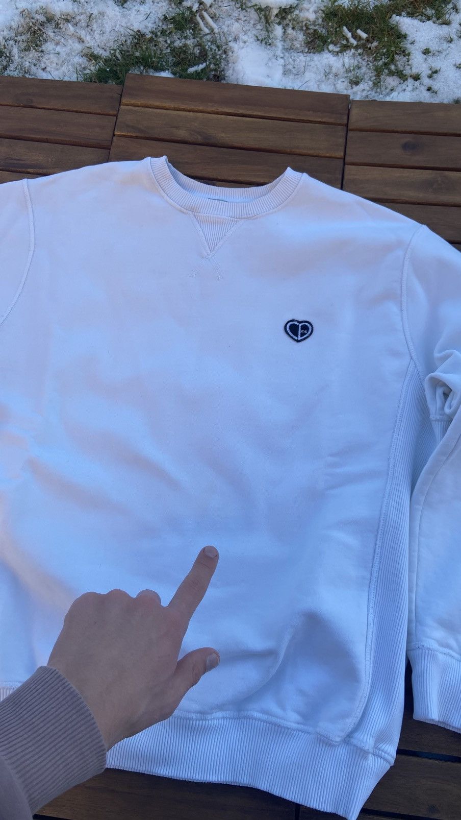 Dior 🟤 Dior CD Heart Logo Crewneck Sweatshirt🟤 Size US L / EU 52-54 / 3 - 4 Thumbnail