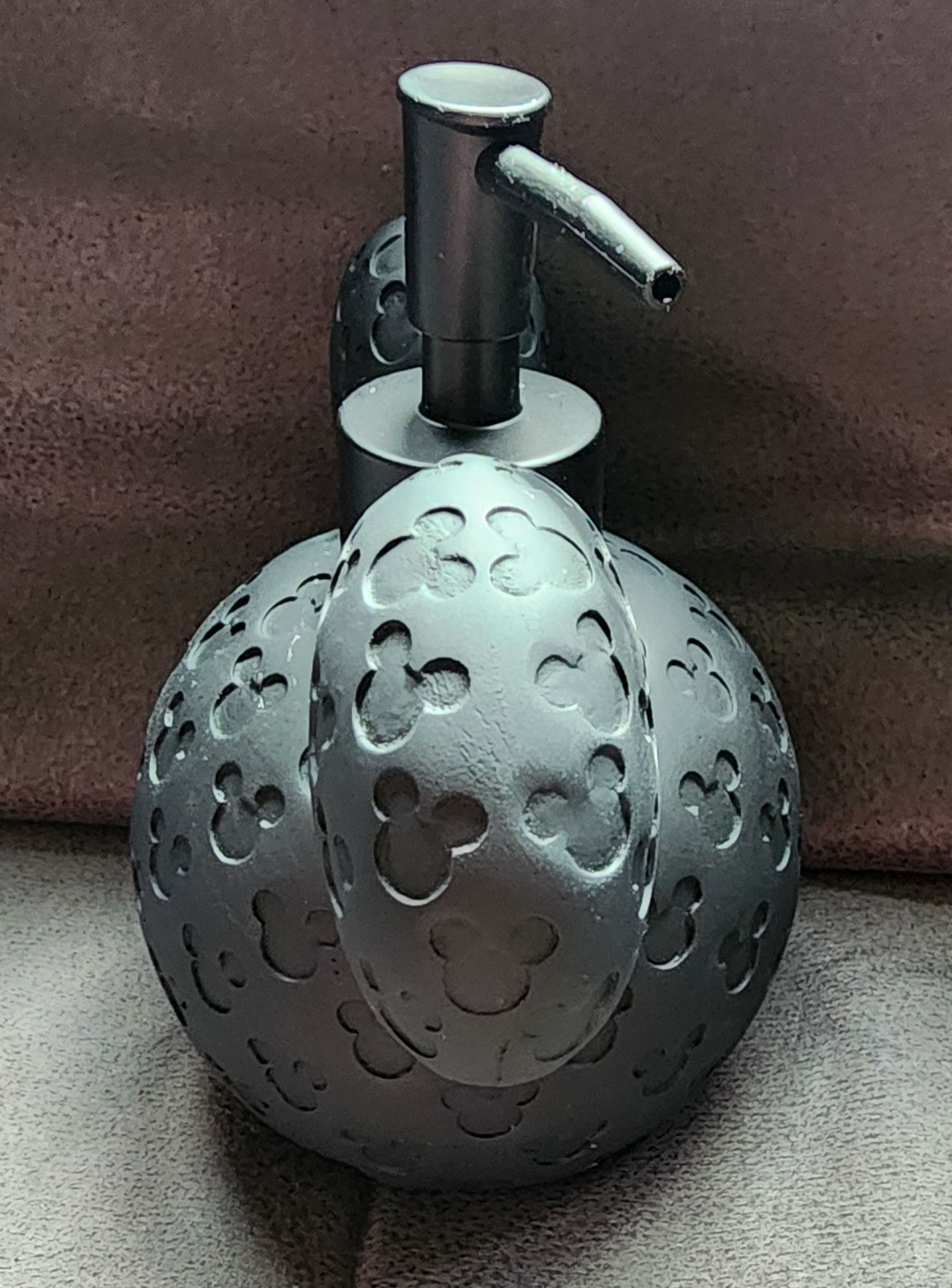 Disney Disney Mickey Mouse Black Pattern Soap Dispenser 6" x 6.5" Size ONE SIZE - 4 Thumbnail