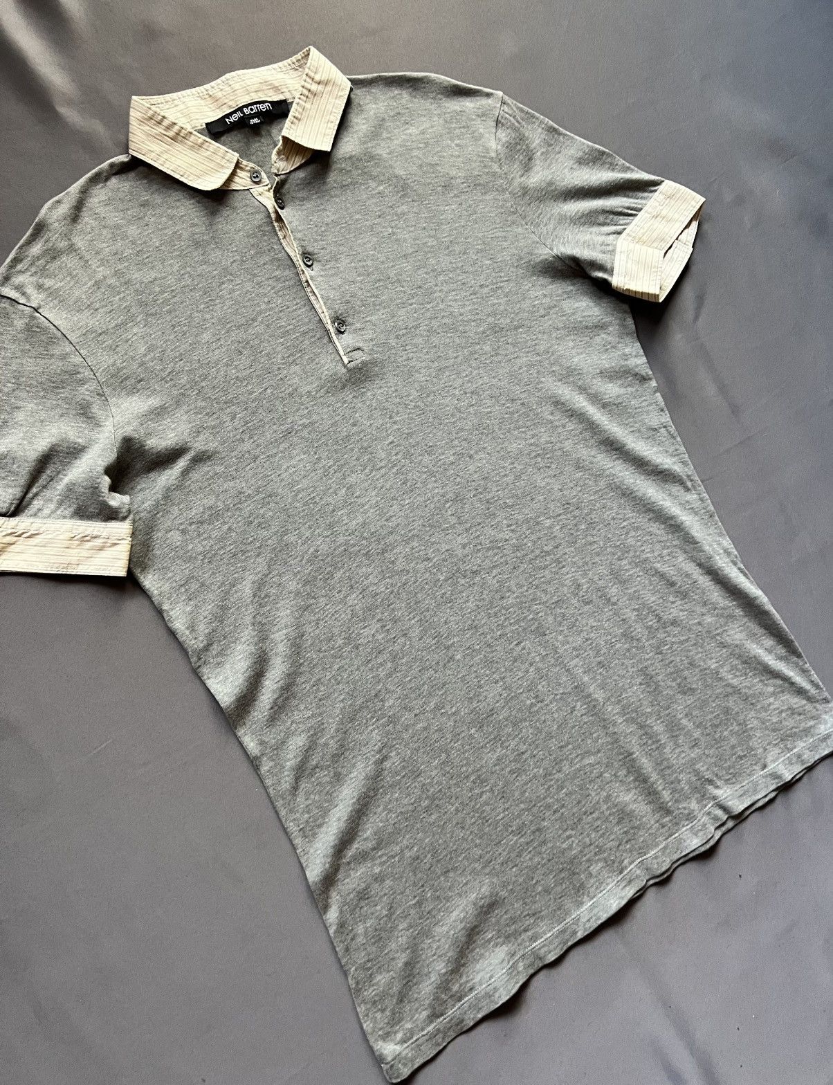 Neil Barrett Neil Barrett Gray Classic Polo Luxury Style T-Shirt Size US M / EU 48-50 / 2 - 3 Thumbnail