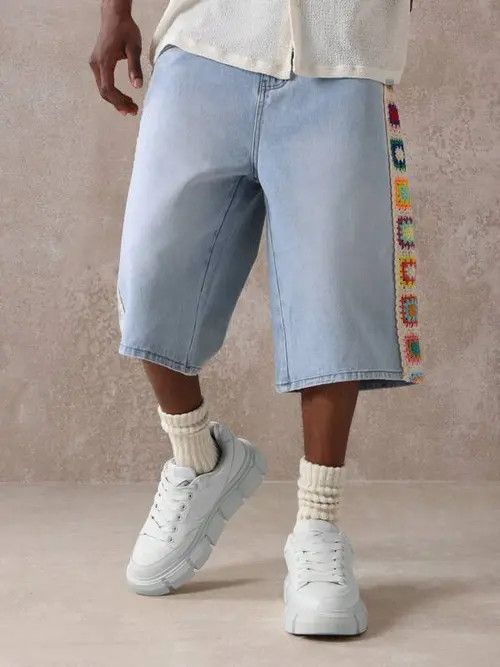 Jean Vintage Y2k Shorts Jorts RETRO Size US 36 / EU 52 - 4 Thumbnail