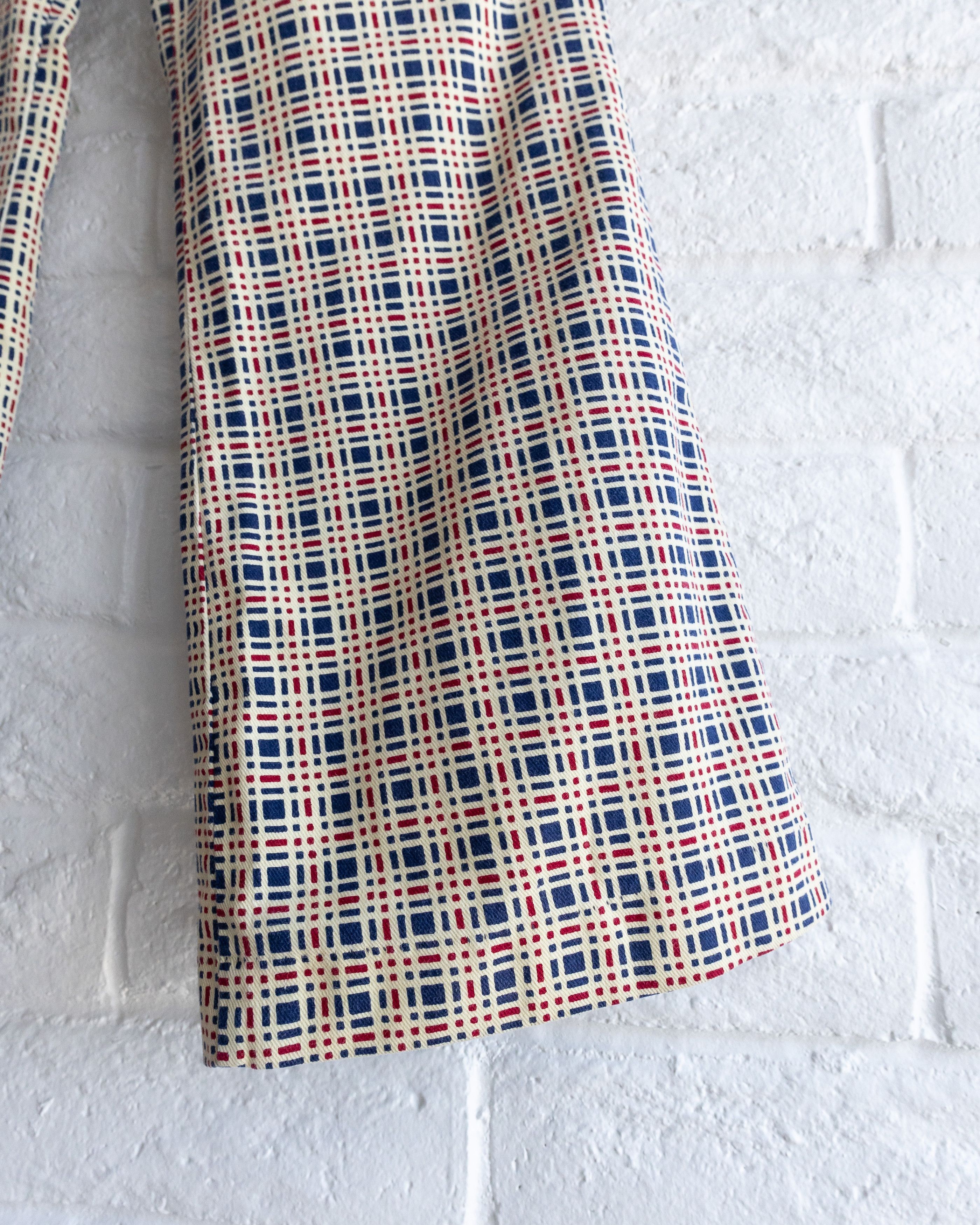 Vintage Vintage 1960s Checkered Plaid Bell Bottom Pants Men's 32 Size US 33 - 4 Thumbnail