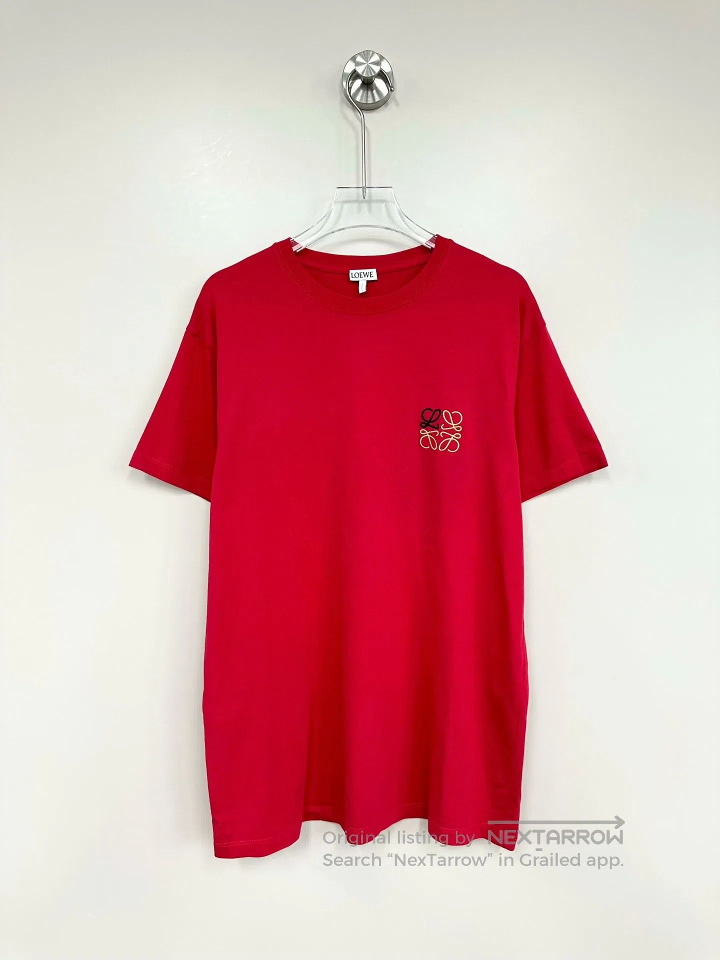 Loewe Loewe Red Embroidered Letter Logo Short Sleeve| Size US S / EU 44-46 / 1 - 1 Thumbnail